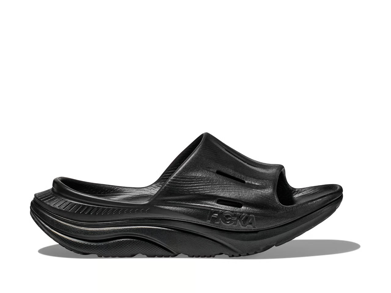 Hoka Ora Recovery Slide 3 Unisex Black - Frontrunner Colombo