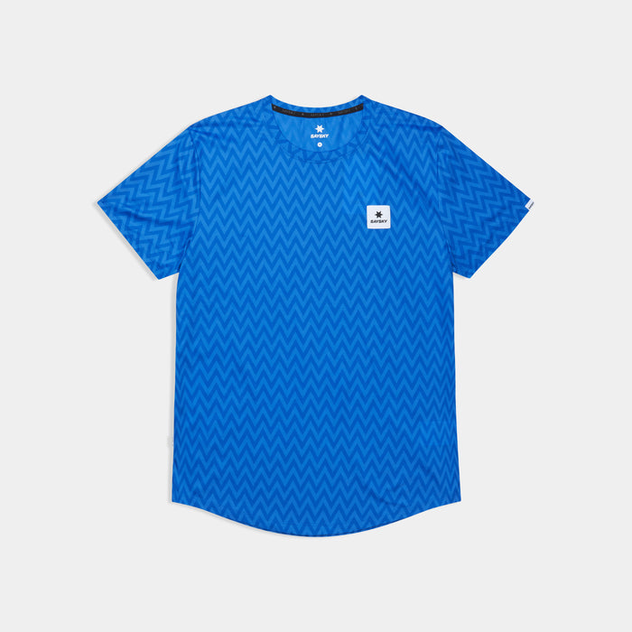 Saysky Zig Zag Combat T-Shirt Mens Blue - Frontrunner Colombo