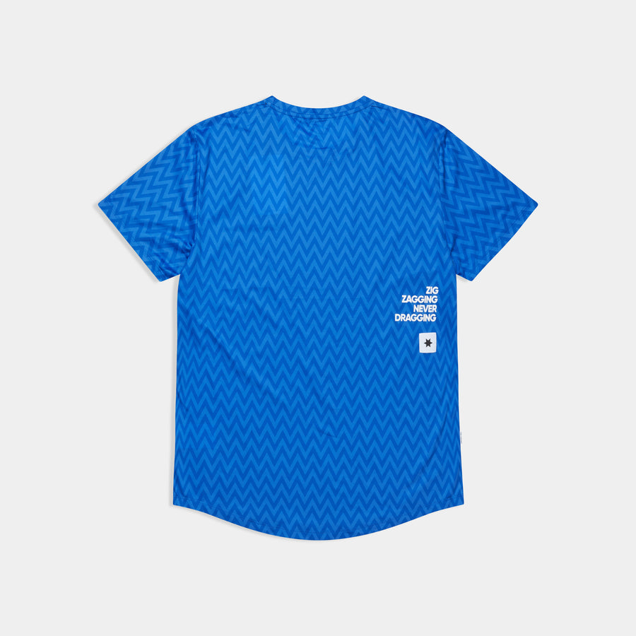 Saysky Zig Zag Combat T-Shirt Mens Blue - Frontrunner Colombo
