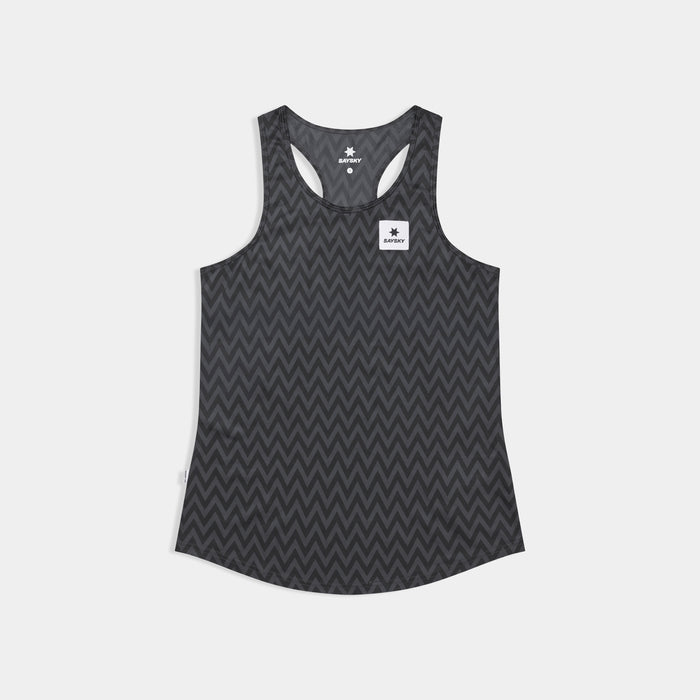 Saysky Zig Zag Combat Singlet Womens Black - Frontrunner Colombo