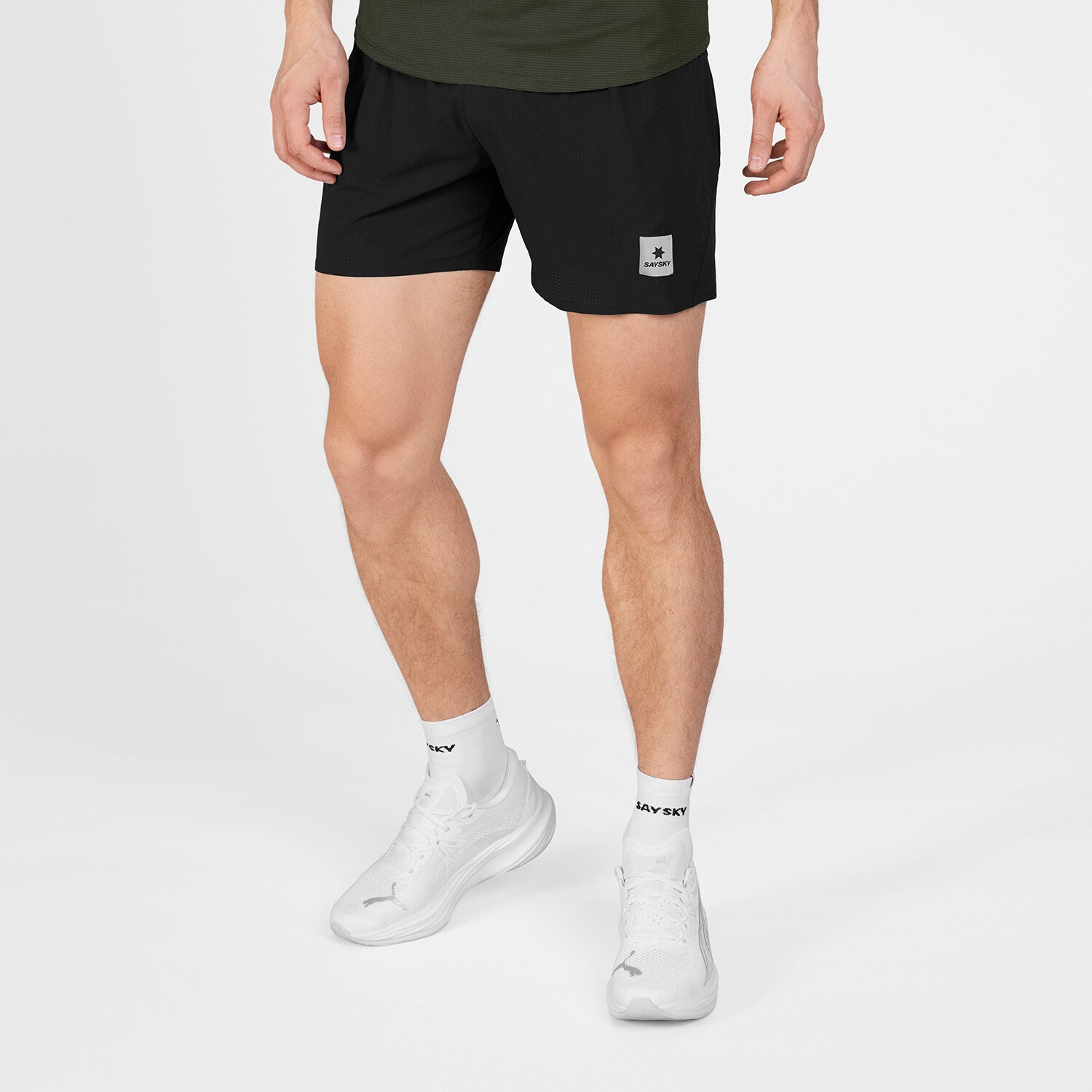 Saysky Flow Shorts 5" Mens Black - Frontrunner Colombo