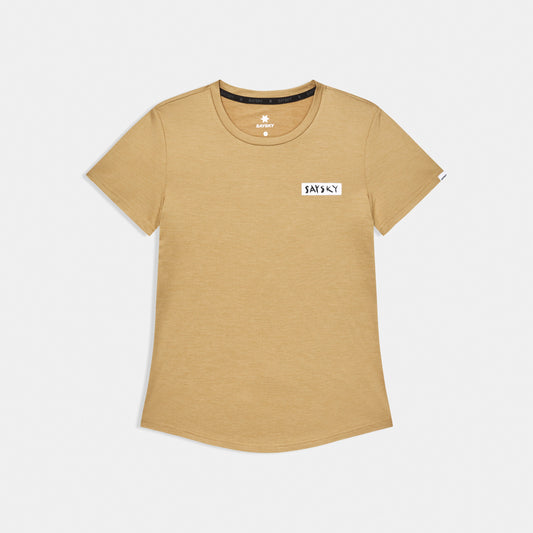 Saysky Tiger Pace T-Shirt Womens Beige - Frontrunner Colombo