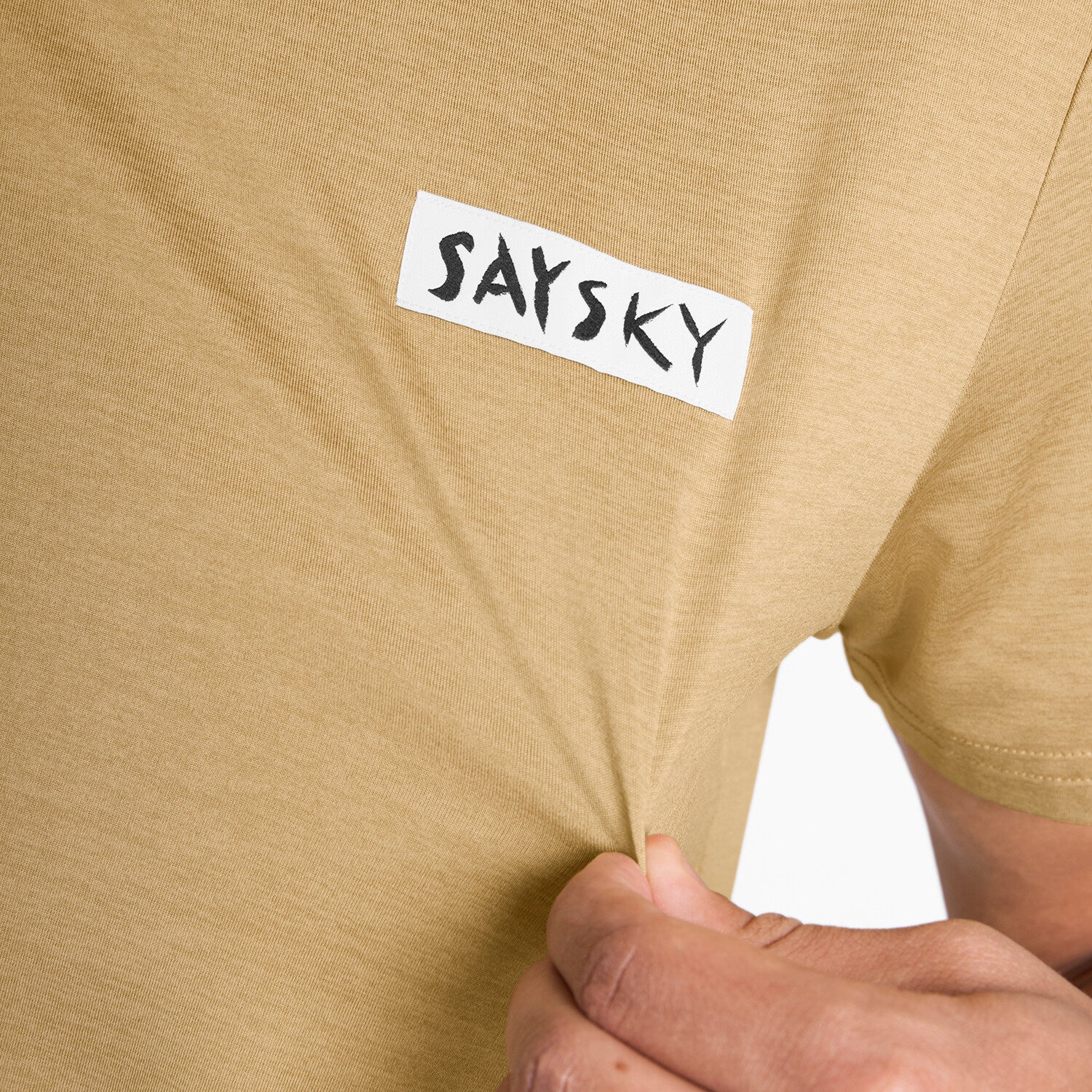 Saysky Tiger Pace T-Shirt Mens Beige - Frontrunner Colombo