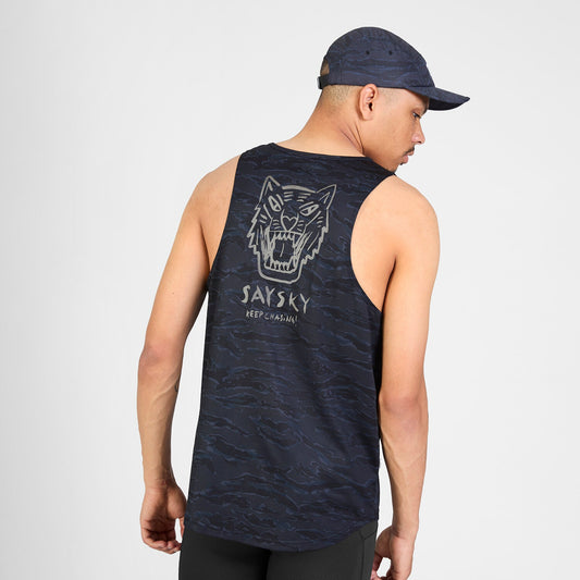 Saysky Tiger Combat Singlet Mens Black Camo - Frontrunner Colombo