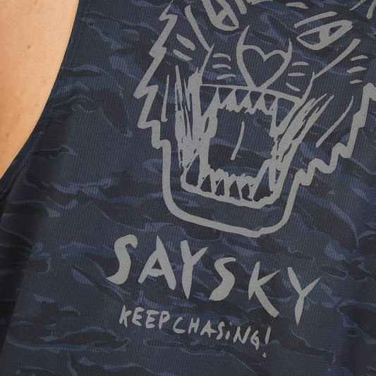 Saysky Tiger Combat Singlet Mens Black Camo - Frontrunner Colombo