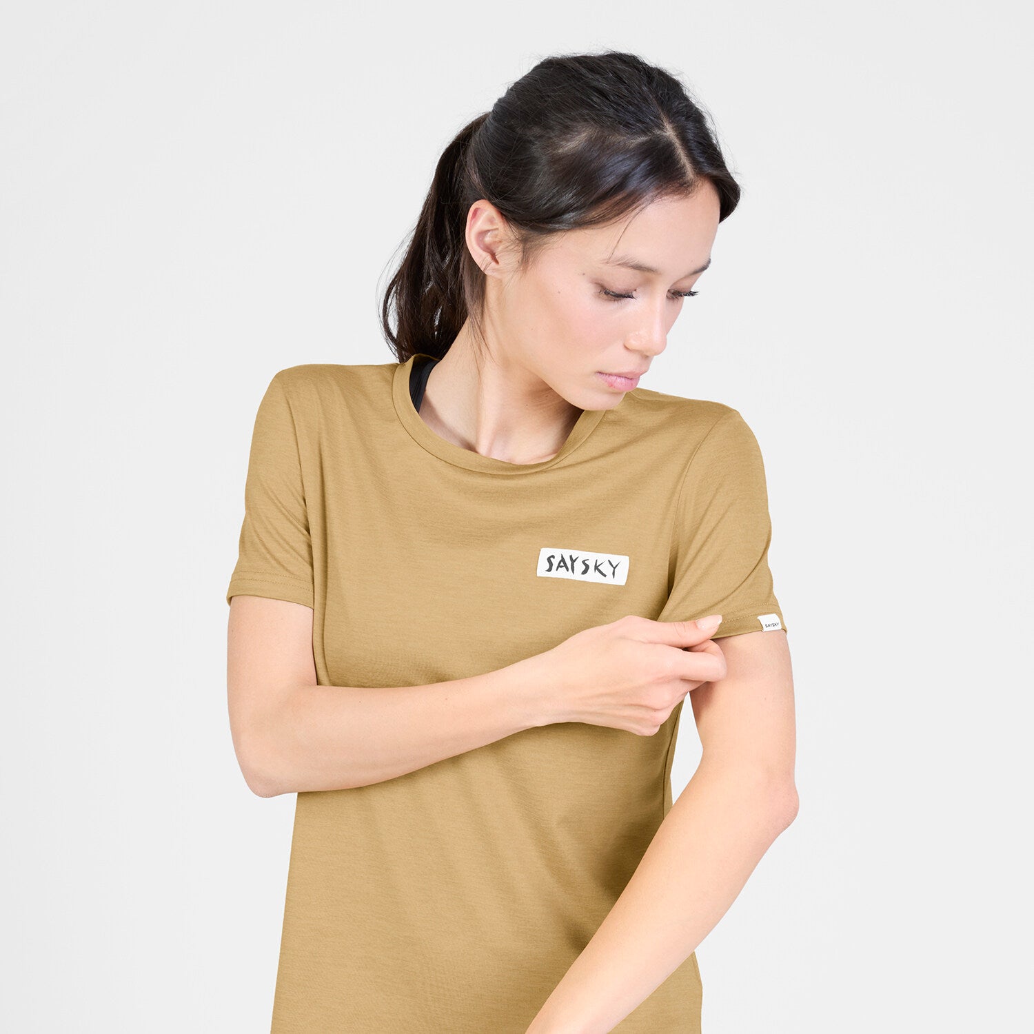 Saysky Tiger Pace T-Shirt Womens Beige - Frontrunner Colombo