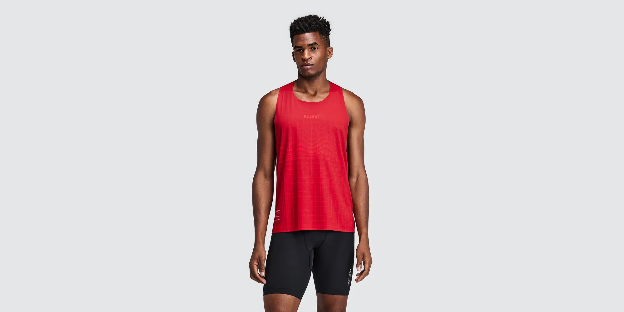 Bandit Mens Specter Race Singlet with Flopack Oxide Red - Frontrunner Colombo