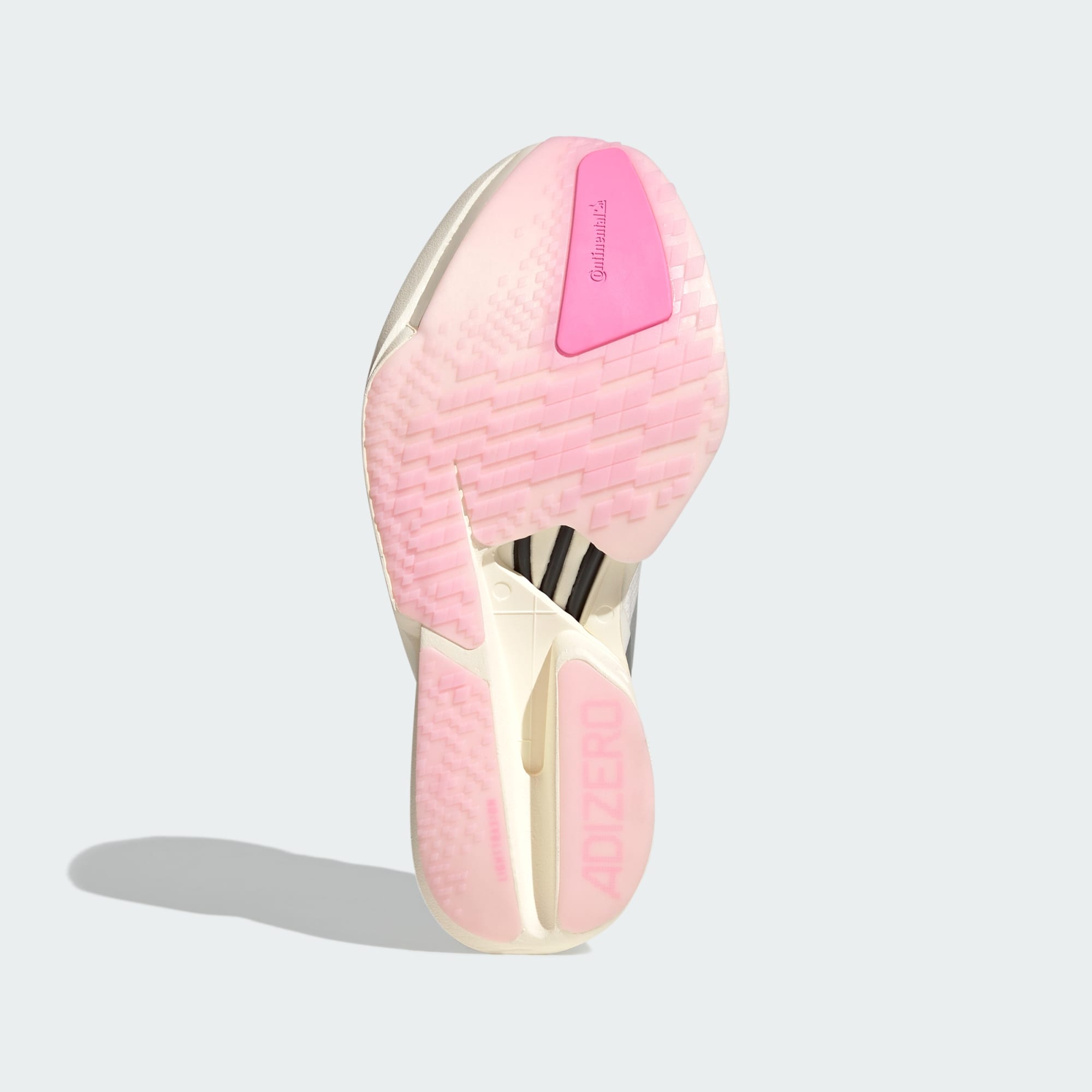 Adidas Adizero Adios Pro 4 (B Standard) Womens White/Silver Metallic/Pink - Frontrunner Colombo