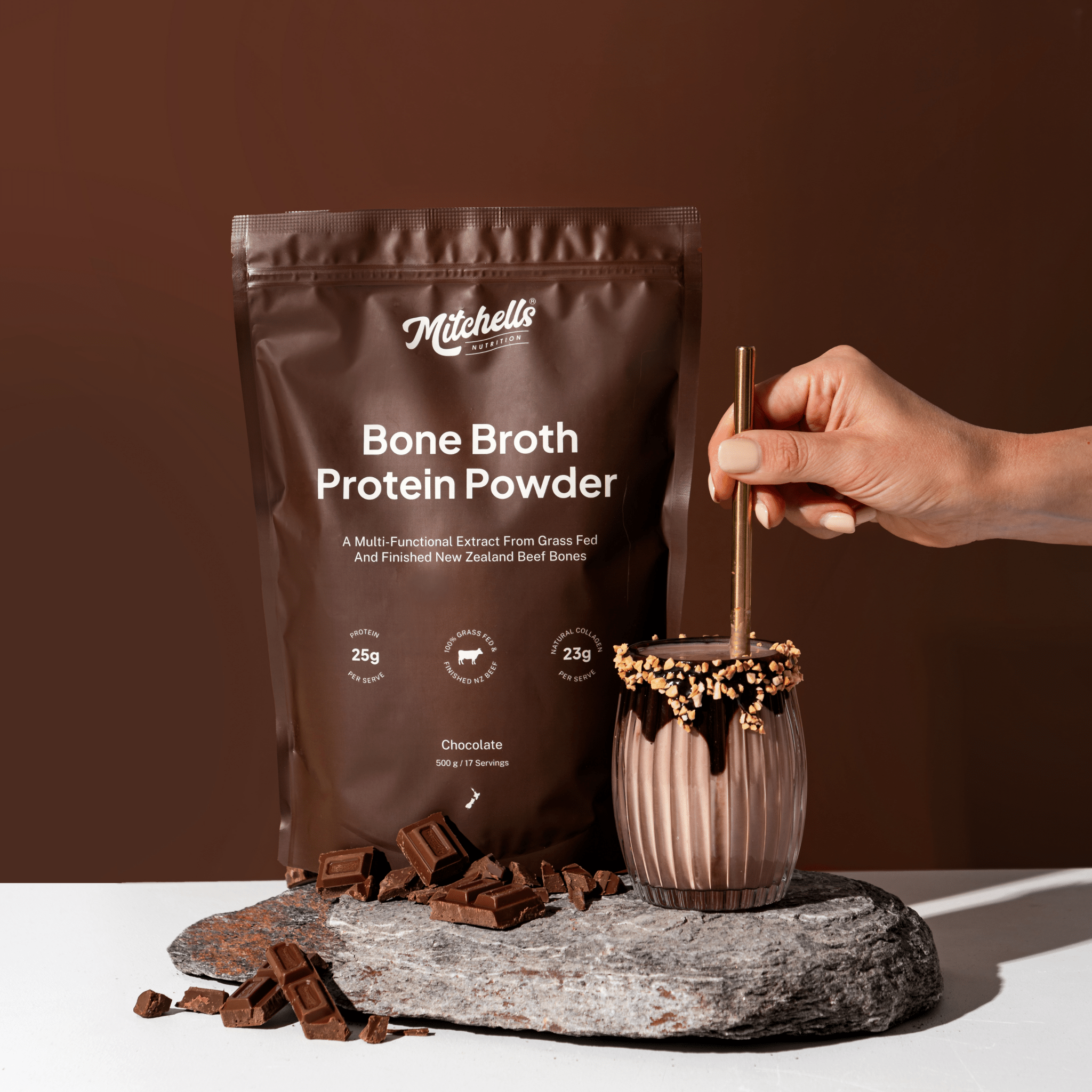 Mitchells Bone Broth Protein Powder 500g - Frontrunner Colombo