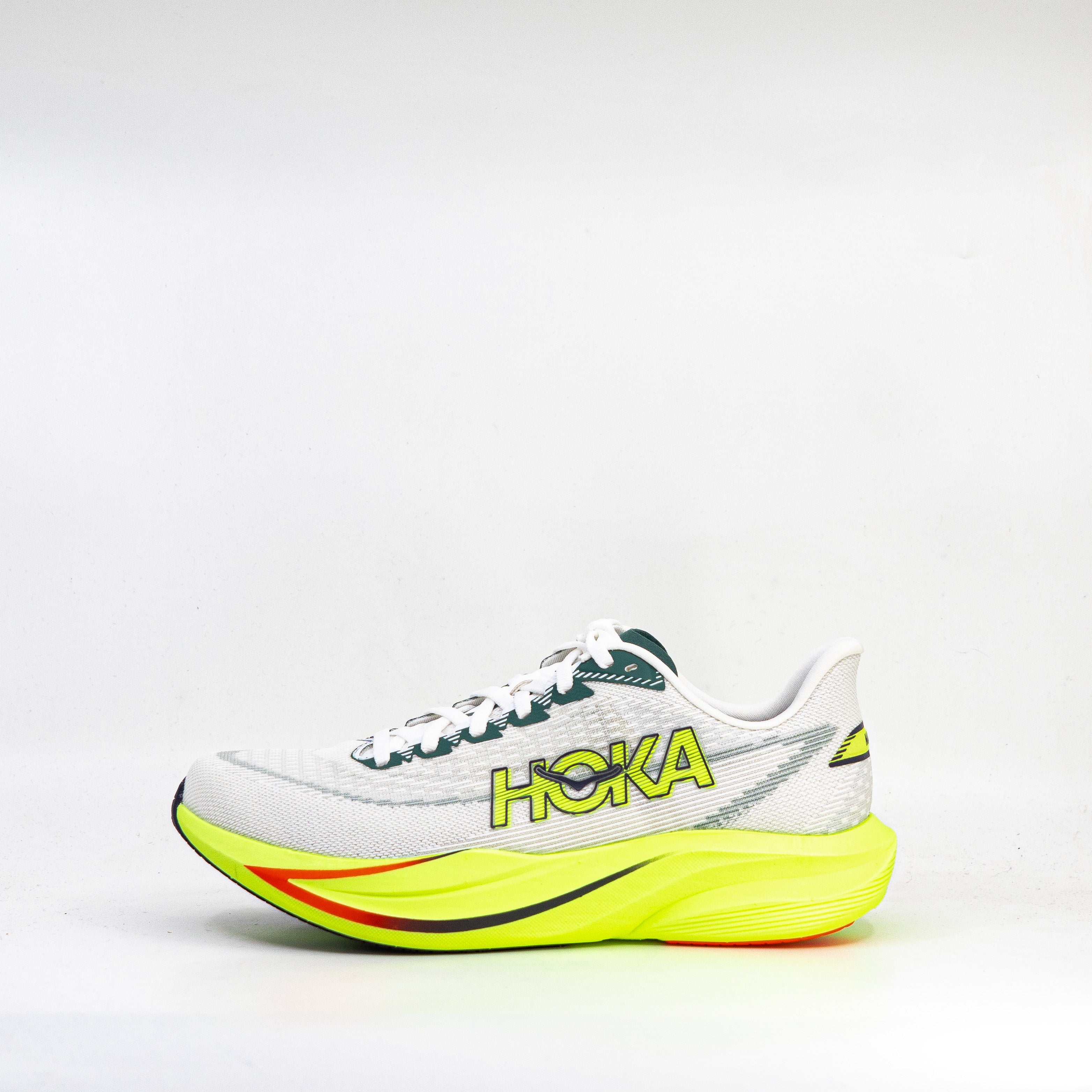 Hoka Mach 7 (D Standard) Mens Frost/Neon Yuzu - Frontrunner Colombo