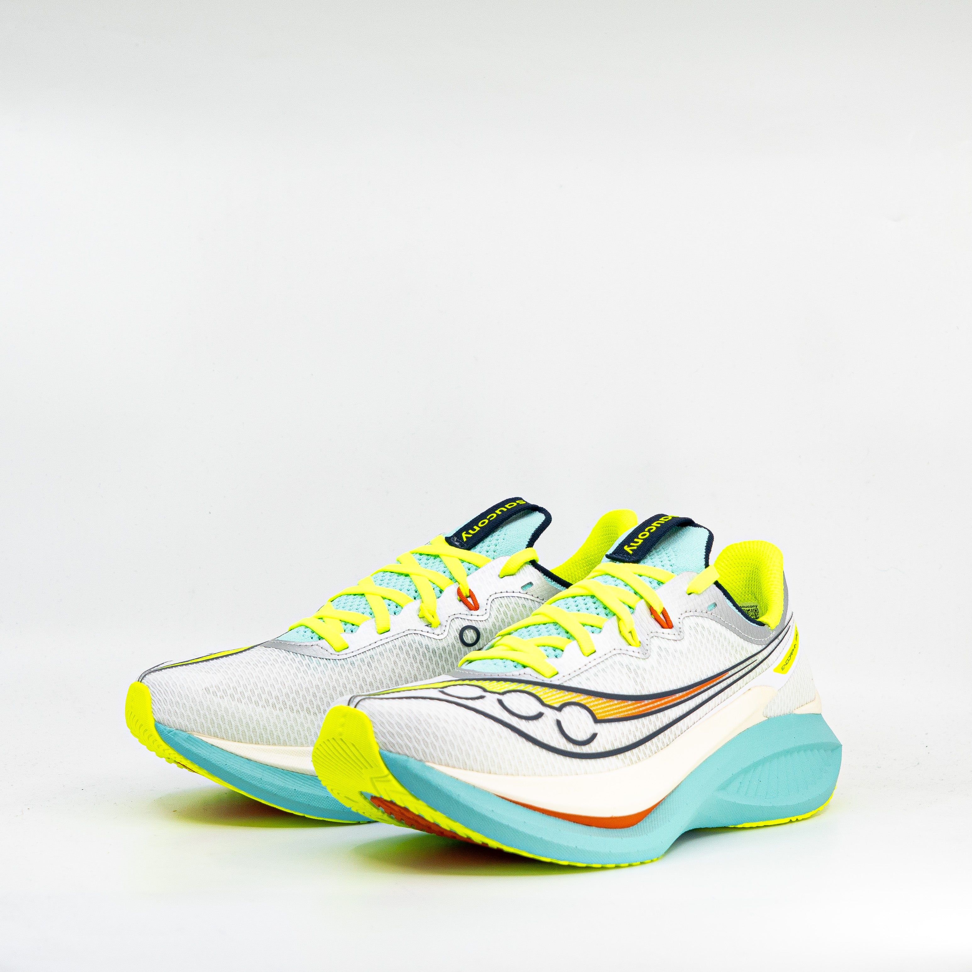 Saucony Endorphin Pro 5 (B Standard) Womens White/Splash - Frontrunner Colombo