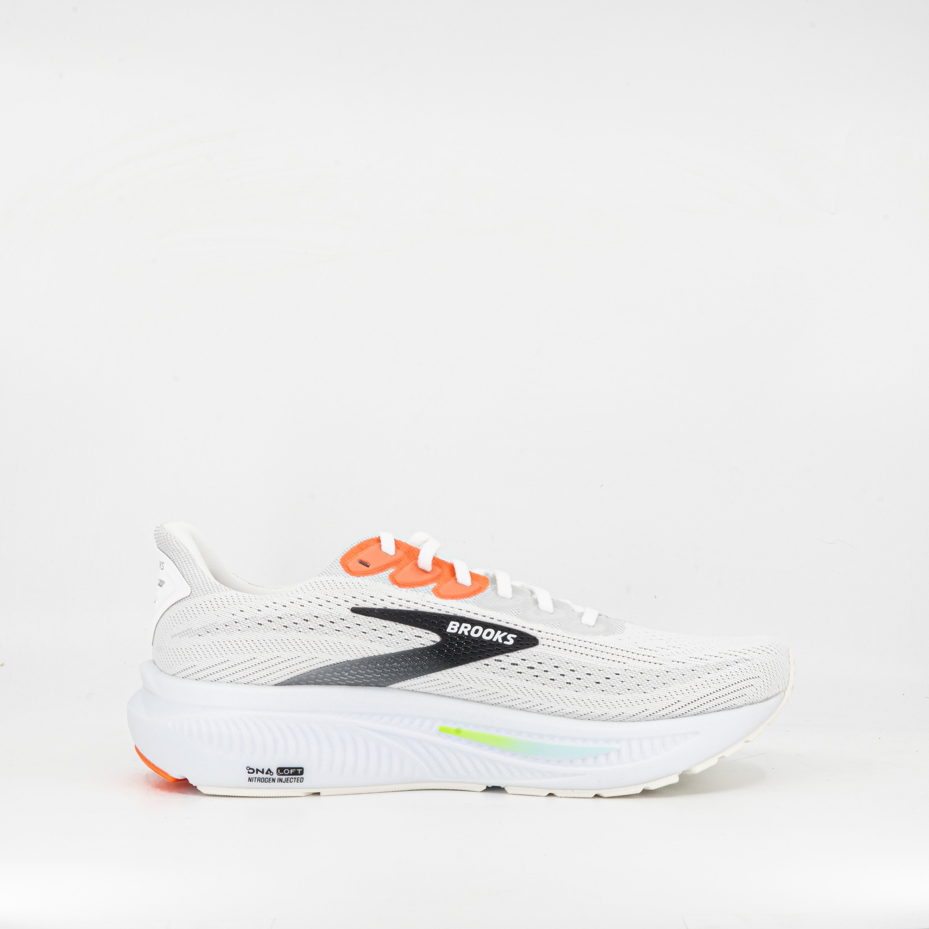 Brooks Ghost 17 (D Standard) Mens White/Pink Clay/Gecko - Frontrunner Colombo