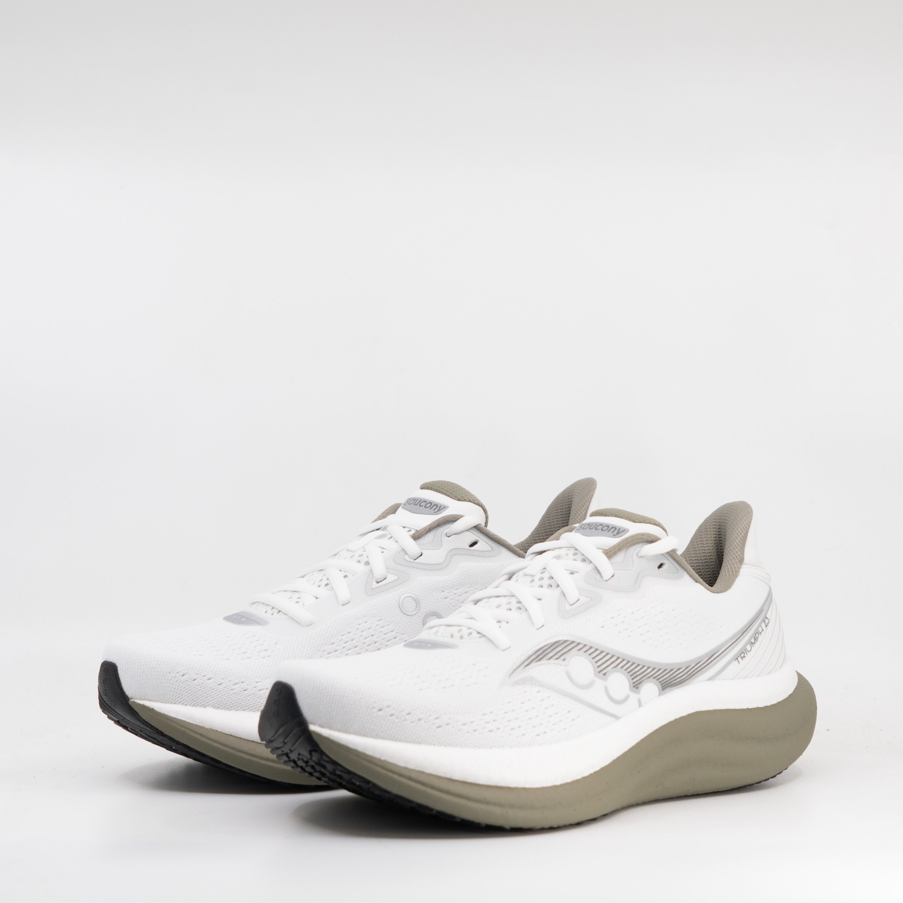 Saucony Triumph 23 (D Standard) Mens White/Laurel - Frontrunner Colombo