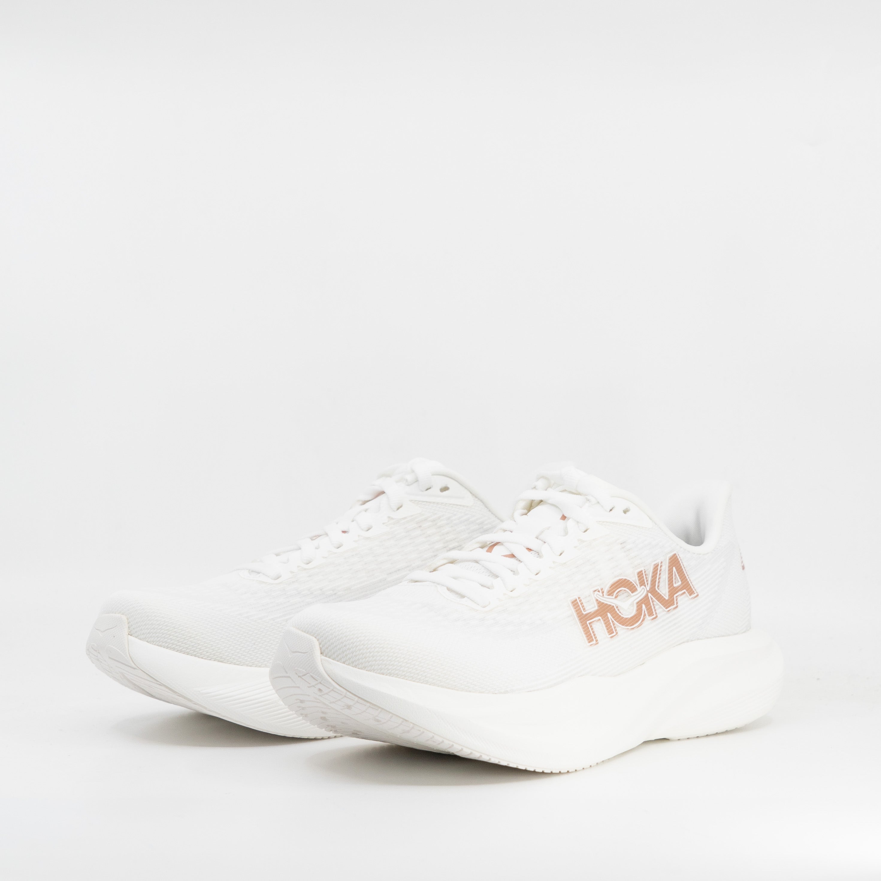 Hoka Mach 7 (B Standard) Womens Frost/Rose Gold - Frontrunner Colombo