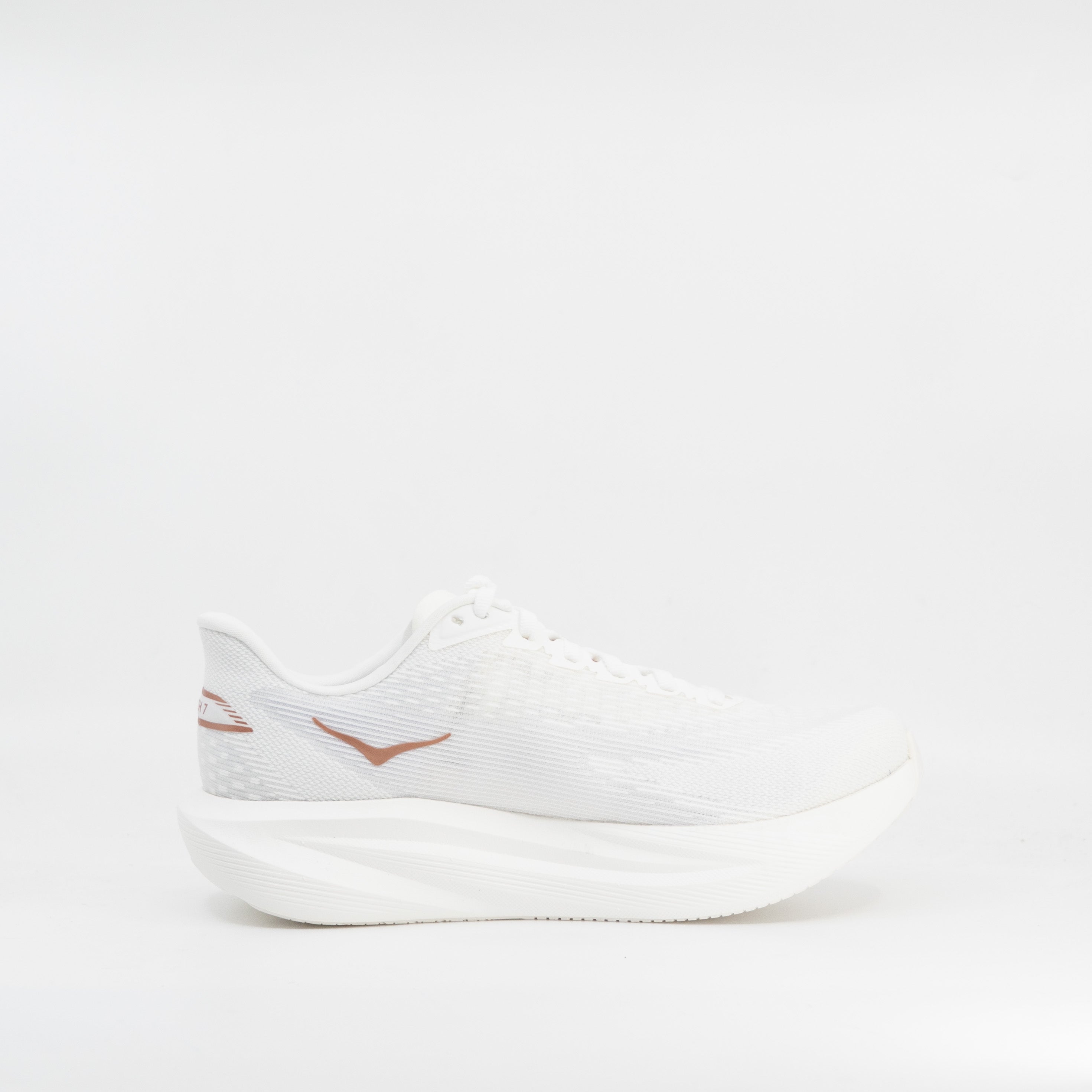 Hoka Mach 7 (D Wide) Womens Frost/Rose Gold - Frontrunner Colombo