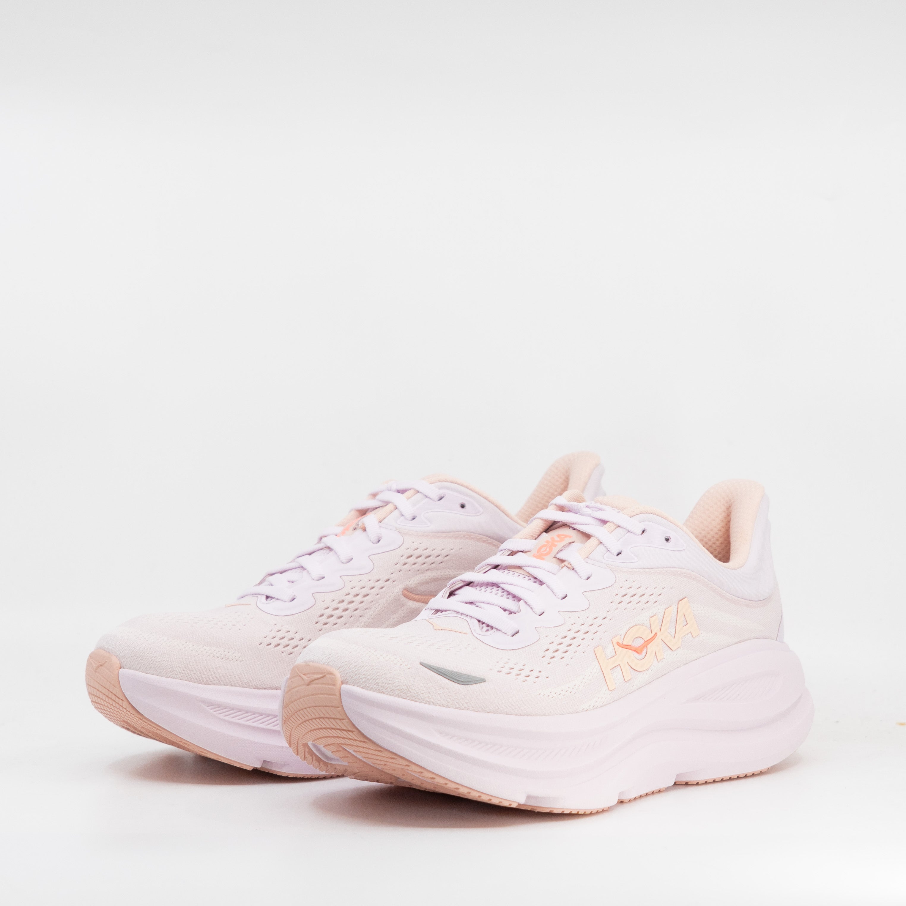 Hoka Bondi 9 (D Wide) Womens Lilac Cream/Tangerine Glow - Frontrunner Colombo