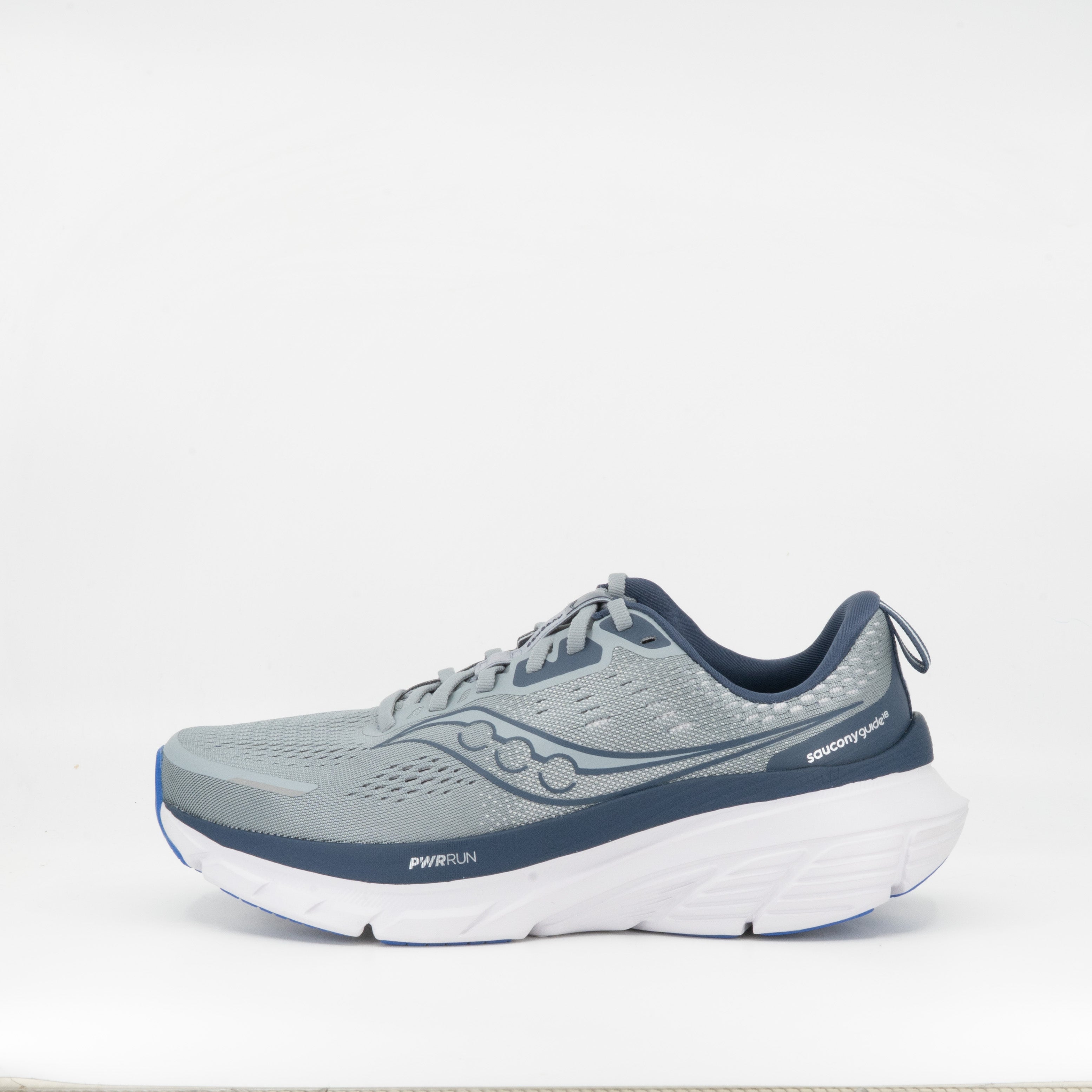 Saucony Guide 18 (2E Wide) Mens Flint/Navy - Frontrunner Colombo