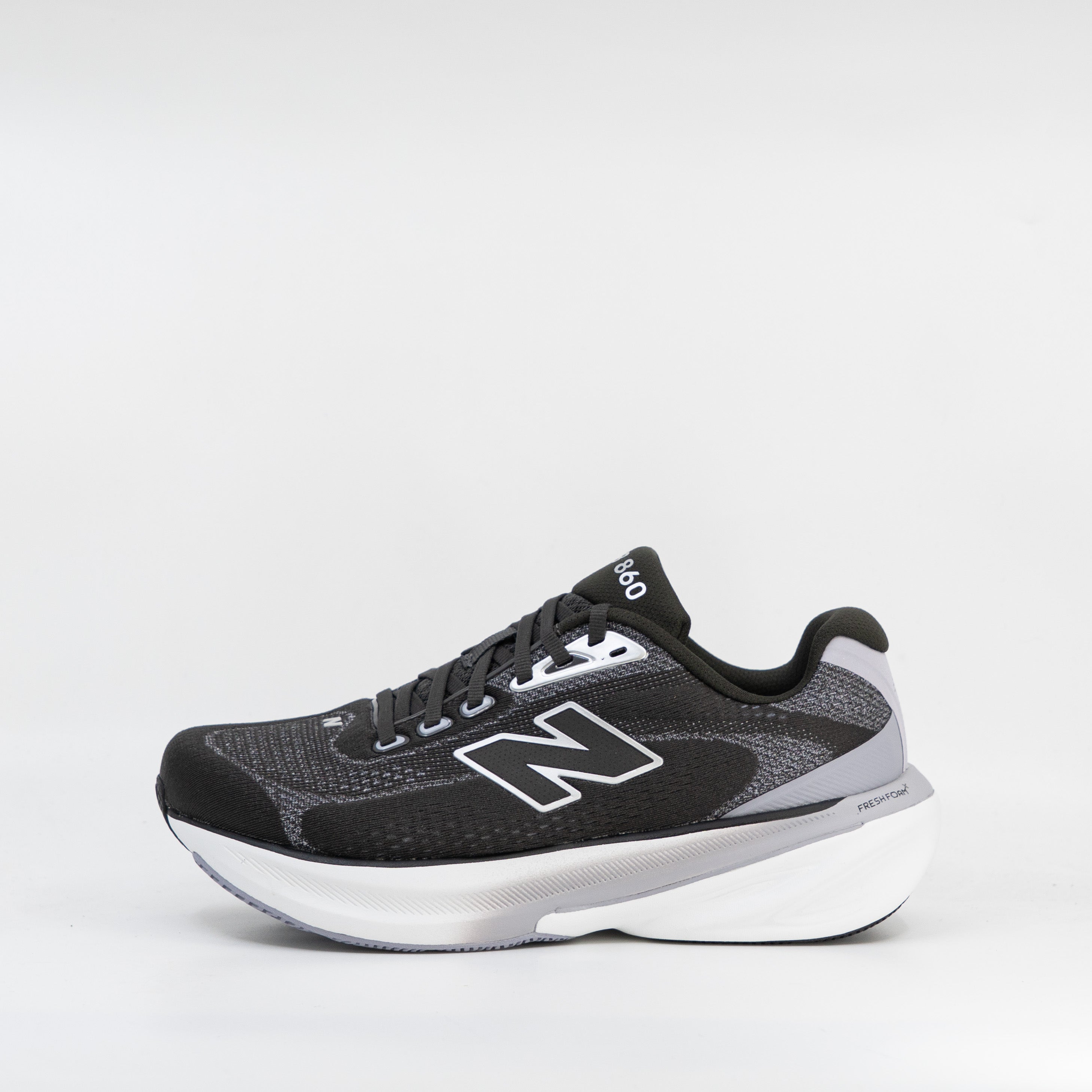 New Balance 860v15 (2E Extra Wide) Womens Black/White/Smoked Violet - Frontrunner Colombo