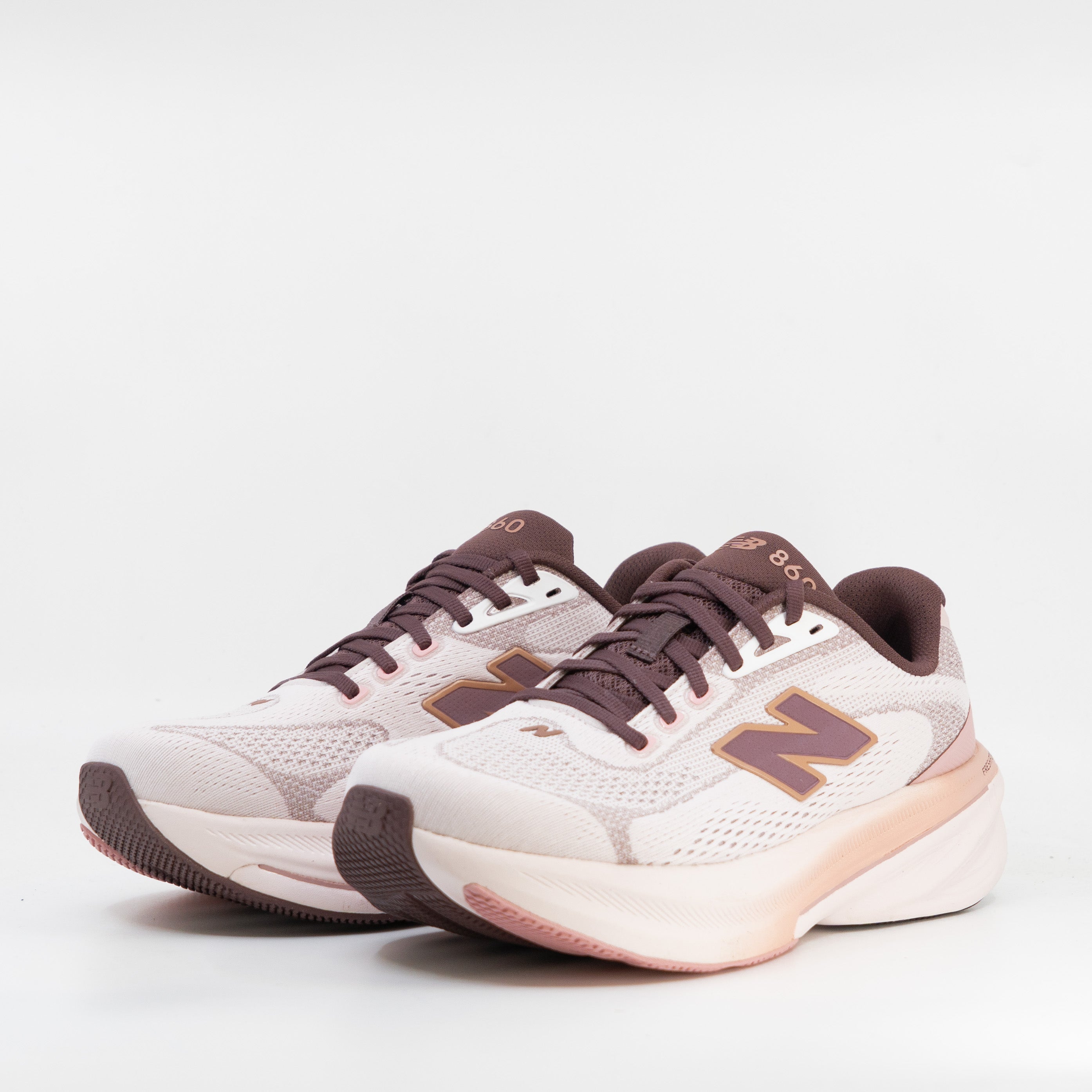 New Balance 860v15 (D Wide) Womens Black/White/Smoked Violet - Frontrunner Colombo