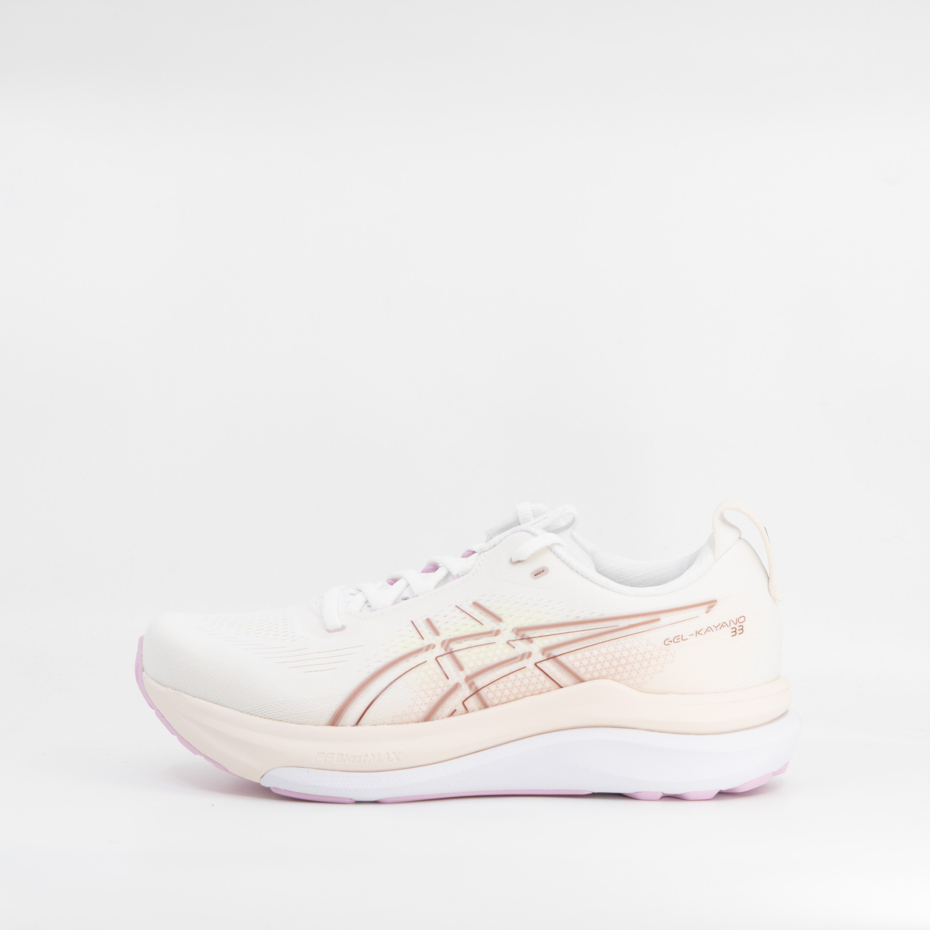 Asics Gel Kayano 33 (B Standard) Womens White/Hazy Lilac - Frontrunner Colombo