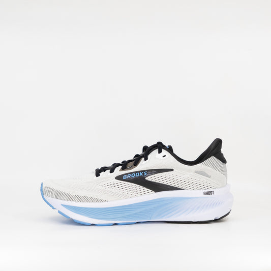 Brooks Ghost 18 (2E Wide) Mens White/Black/Open Air - Frontrunner Colombo