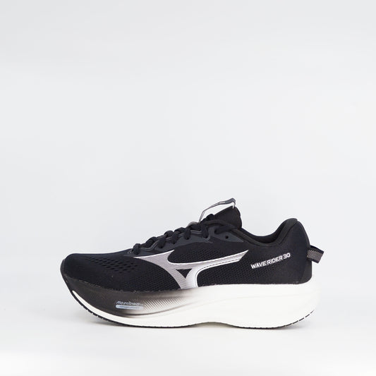 Mizuno Wave Rider 30 (B Standard) Womens Black/Sand White - Frontrunner Colombo