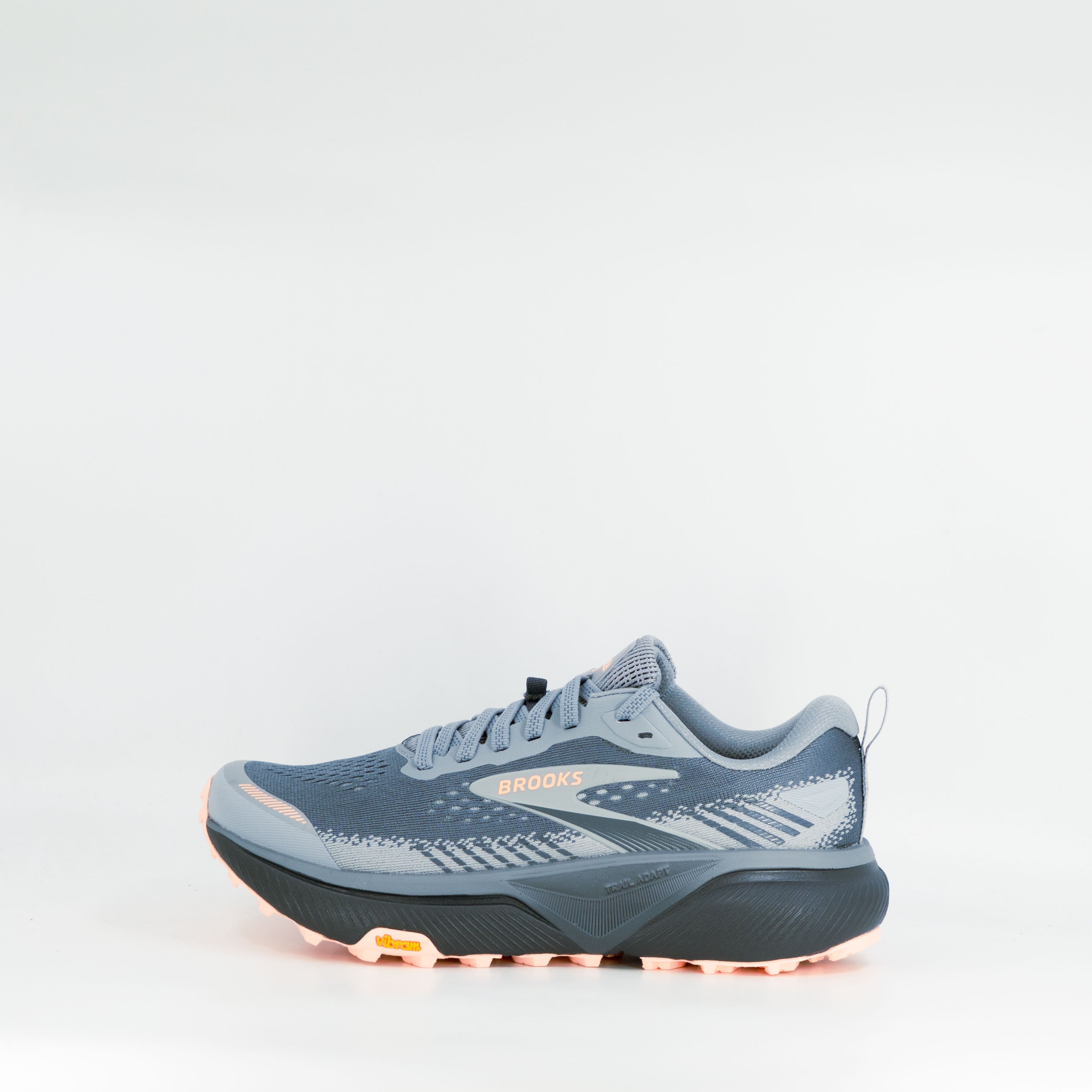 Brooks Cascadia 20 (D Wide) Womens Grey/Grey/Peach - Frontrunner Colombo