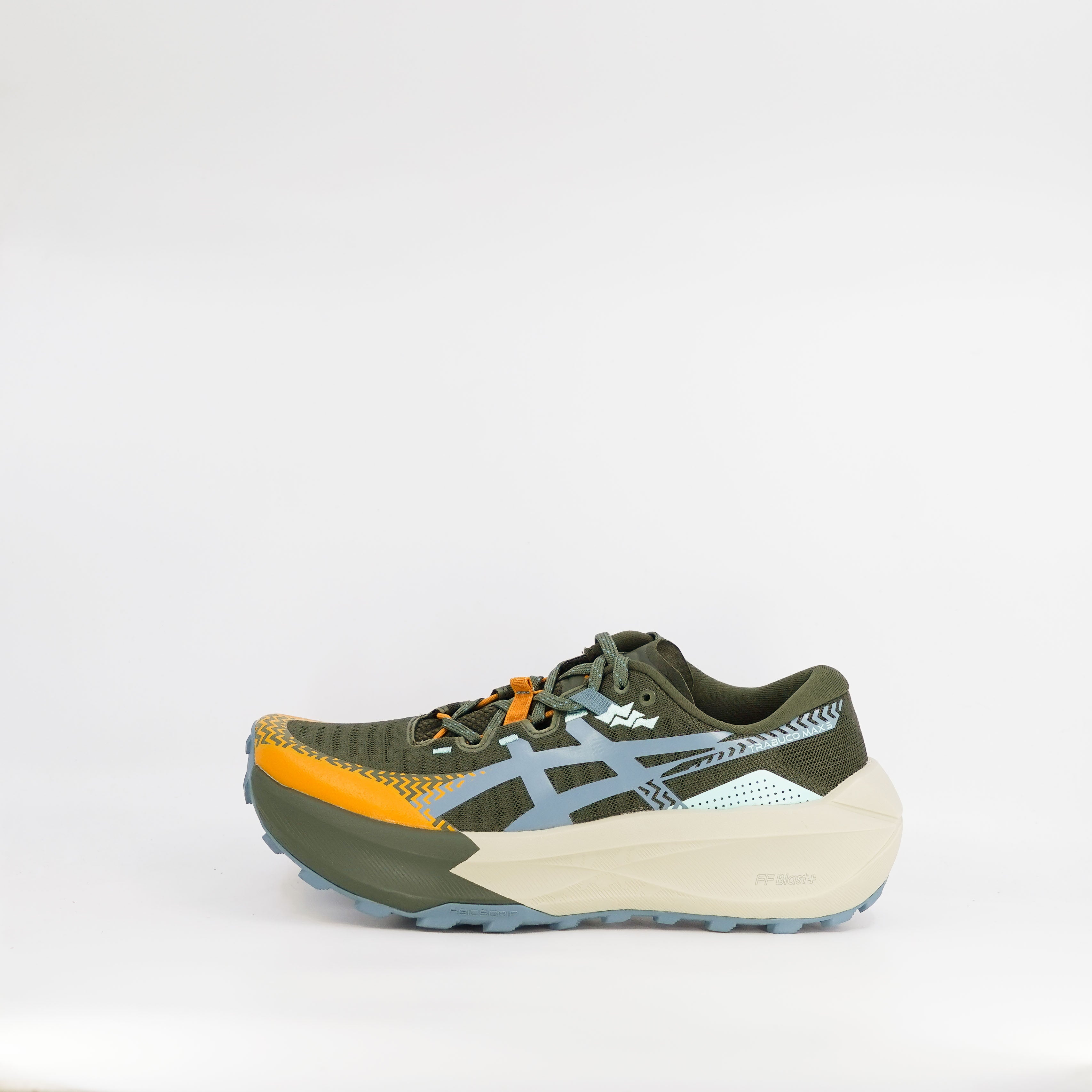 Asics Trabuco Max 5 (D Standard) Mens Vintage Khaki/Foggy Teal - Frontrunner Colombo
