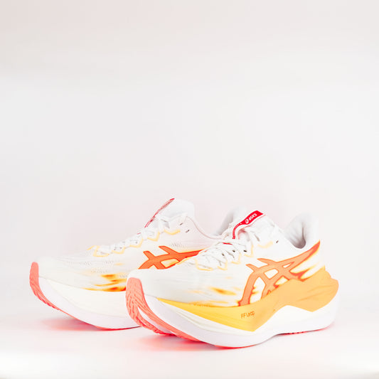 Asics Superblast 3 (D Standard) Unisex White/Orange Glow - Frontrunner Colombo