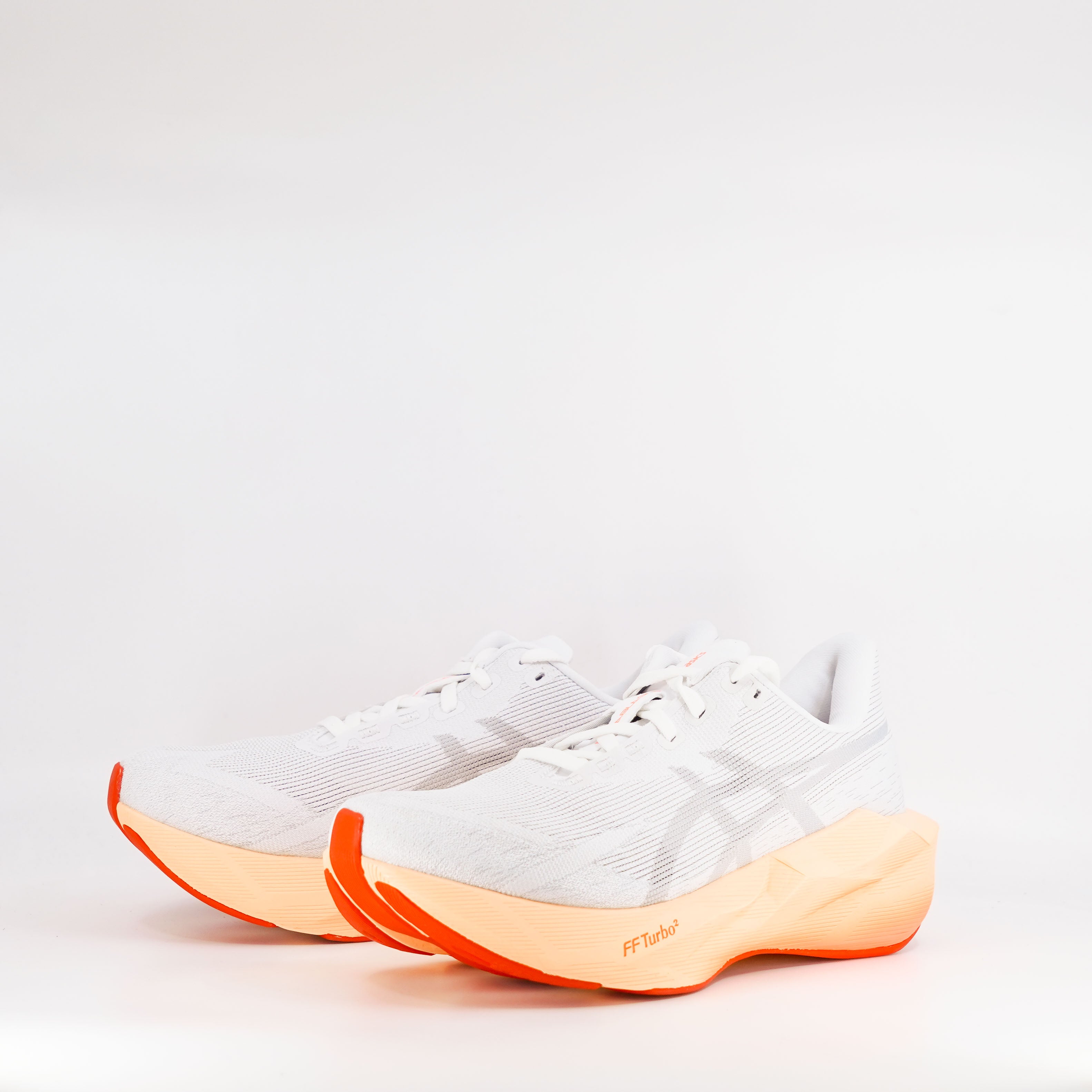 Asics Novablast 6 (B Standard) Womens White/Vivid Coral - Frontrunner Colombo