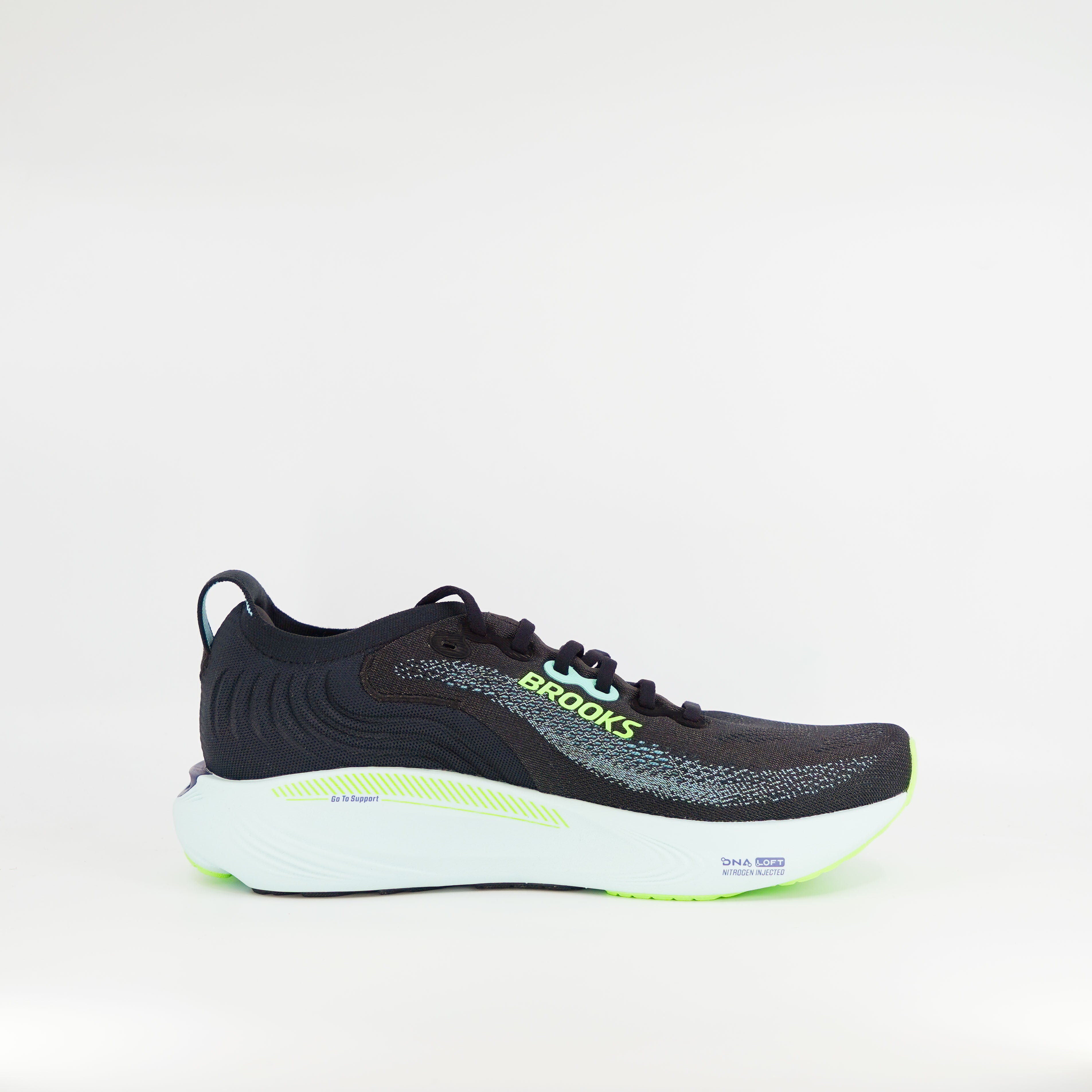 Brooks Adrenaline GTS 25 (D Standard) Mens Black/Ipanema/Mint - Frontrunner Colombo