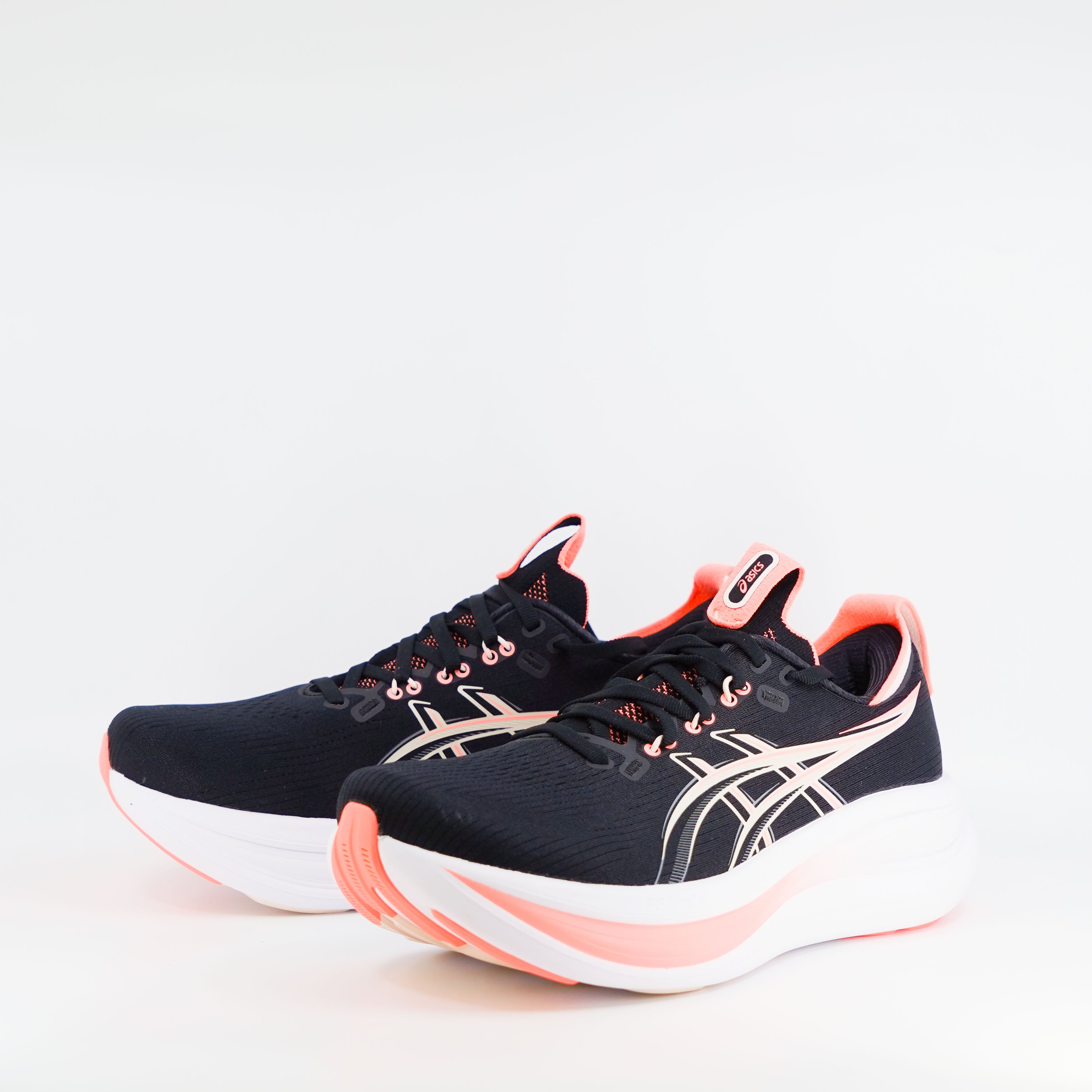 Asics Gel-Nimbus 28 (B Standard) Womens Black/Pearl Pink - Frontrunner Colombo