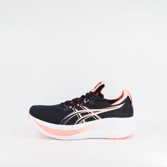 Asics Gel-Nimbus 28 (B Standard) Womens Black/Pearl Pink - Frontrunner Colombo