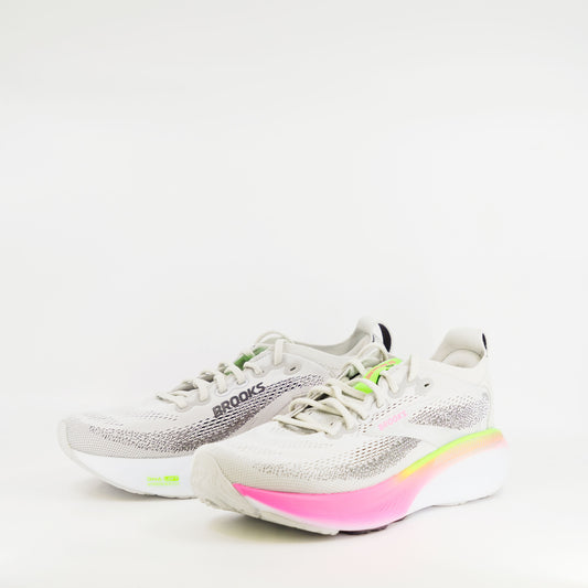 Brooks Adrenaline GTS 25 (B Standard) Womens Oyster/Pink/Green - Frontrunner Colombo
