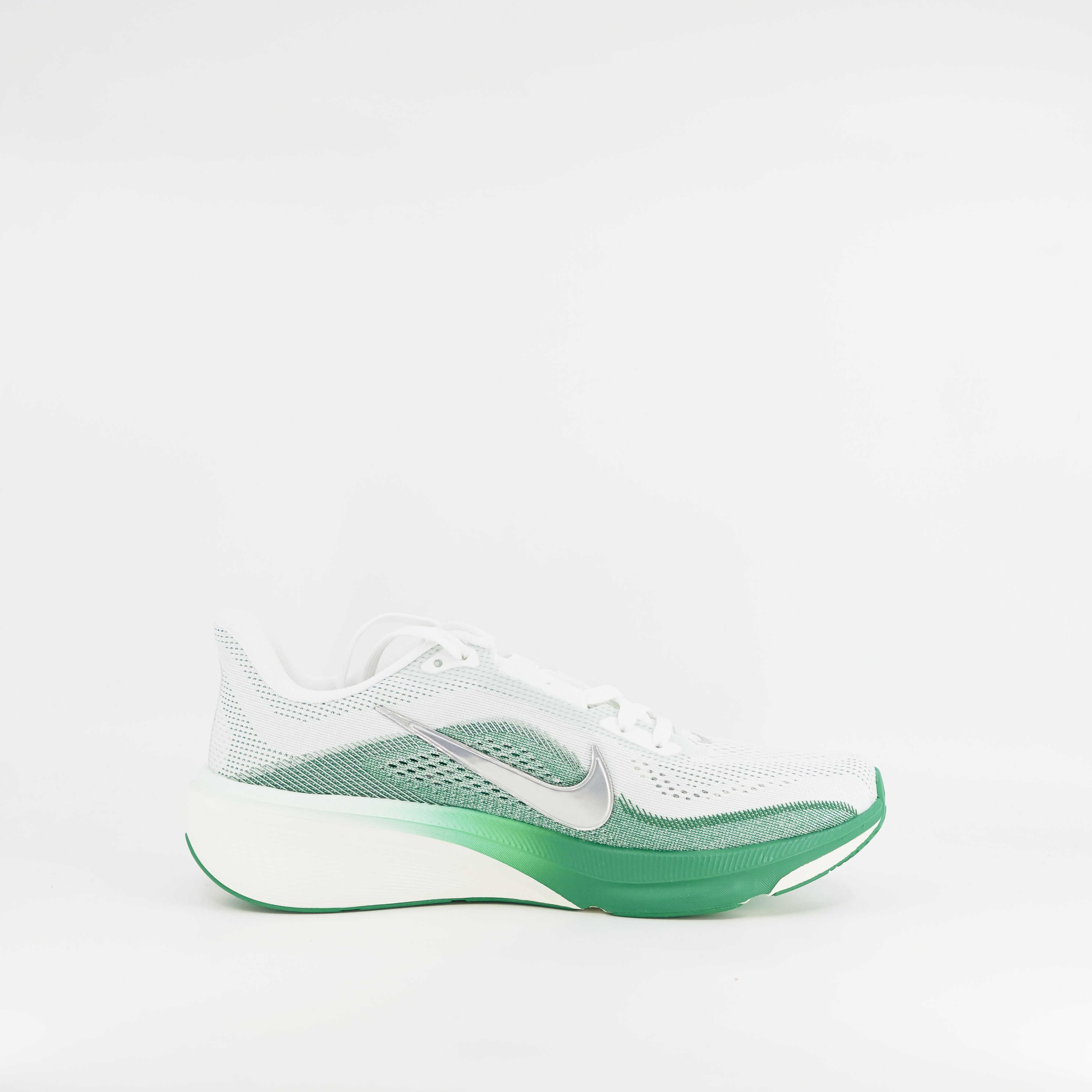 Nike Air Zoom Pegasus 42 (B Standard) Womens White/Metallic Silver - Frontrunner Colombo