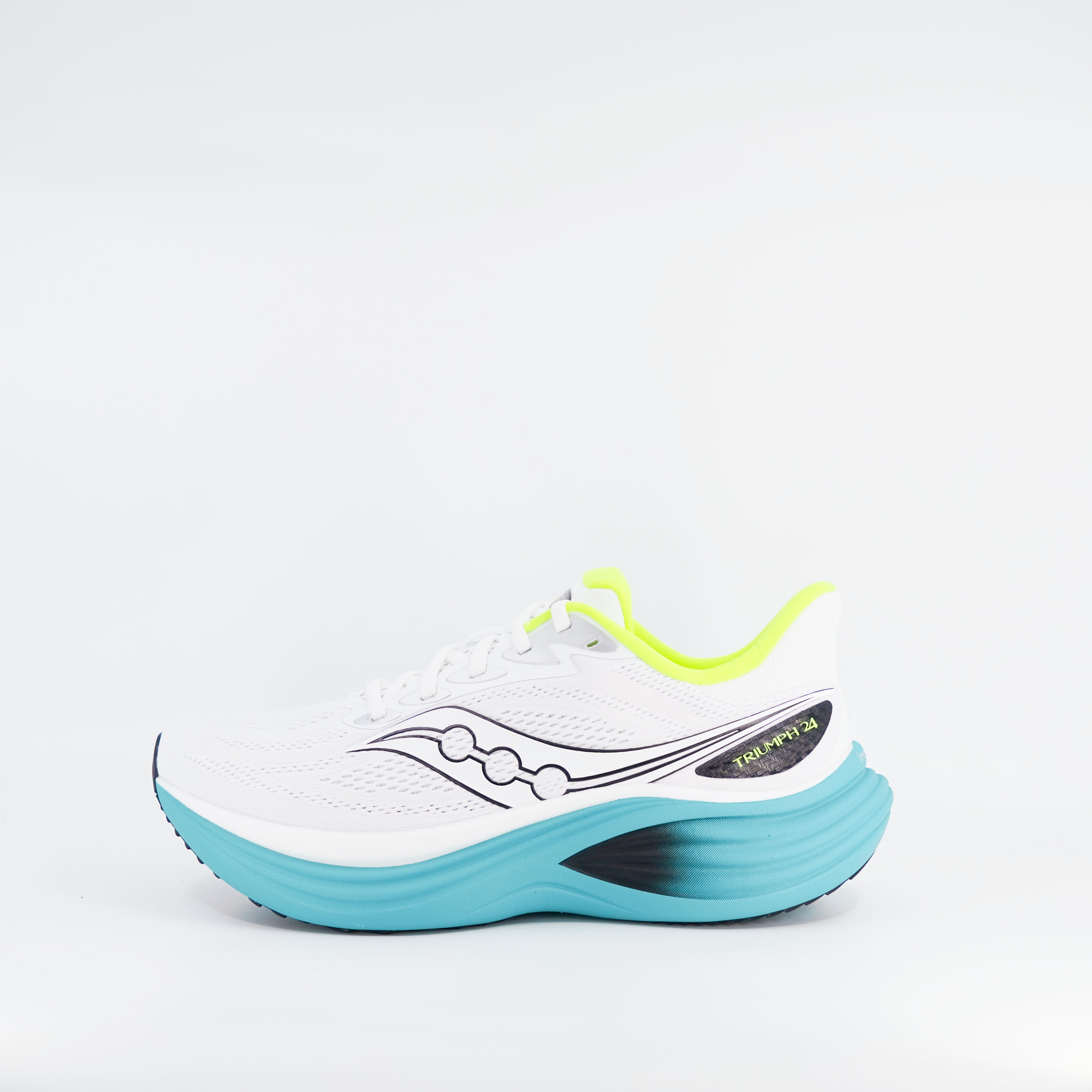 Saucony Triumph 24 (D Standard) Mens White/Tranquil - Frontrunner Colombo