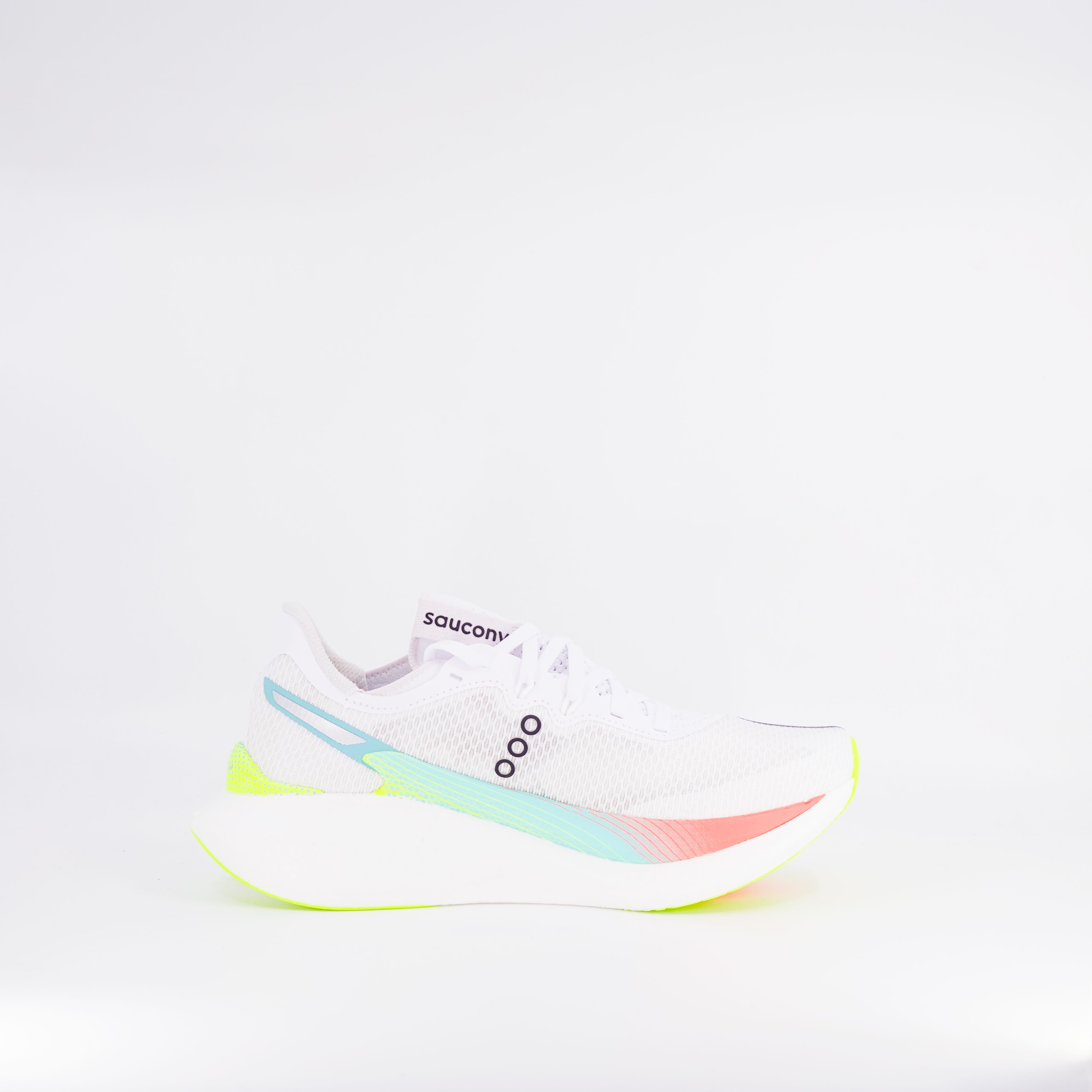 Saucony Endorphin Pro 5 (B Standard) Womens White/Multi - Frontrunner Colombo