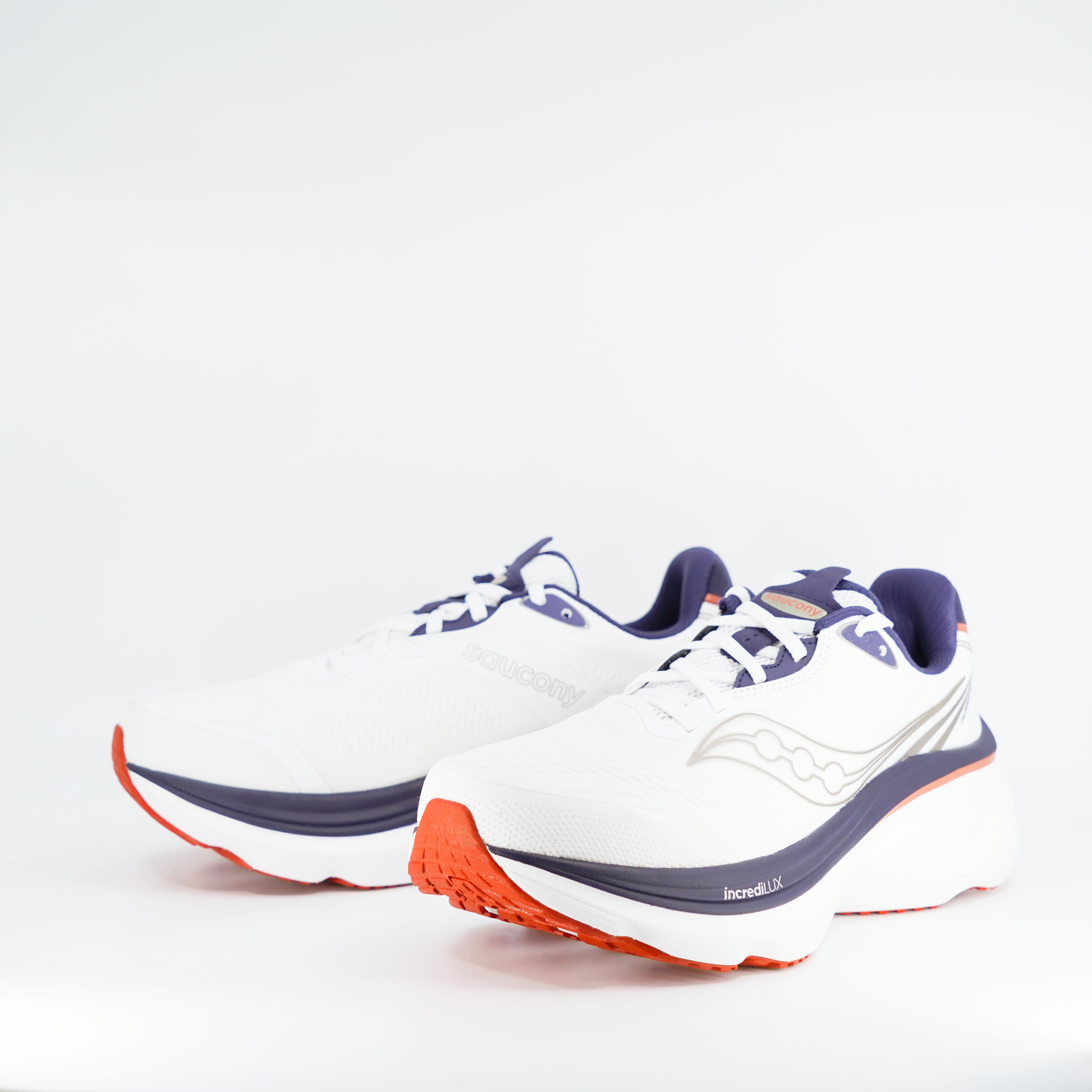 Saucony Hurricane 26 (D Standard) Mens White/Naval - Frontrunner Colombo