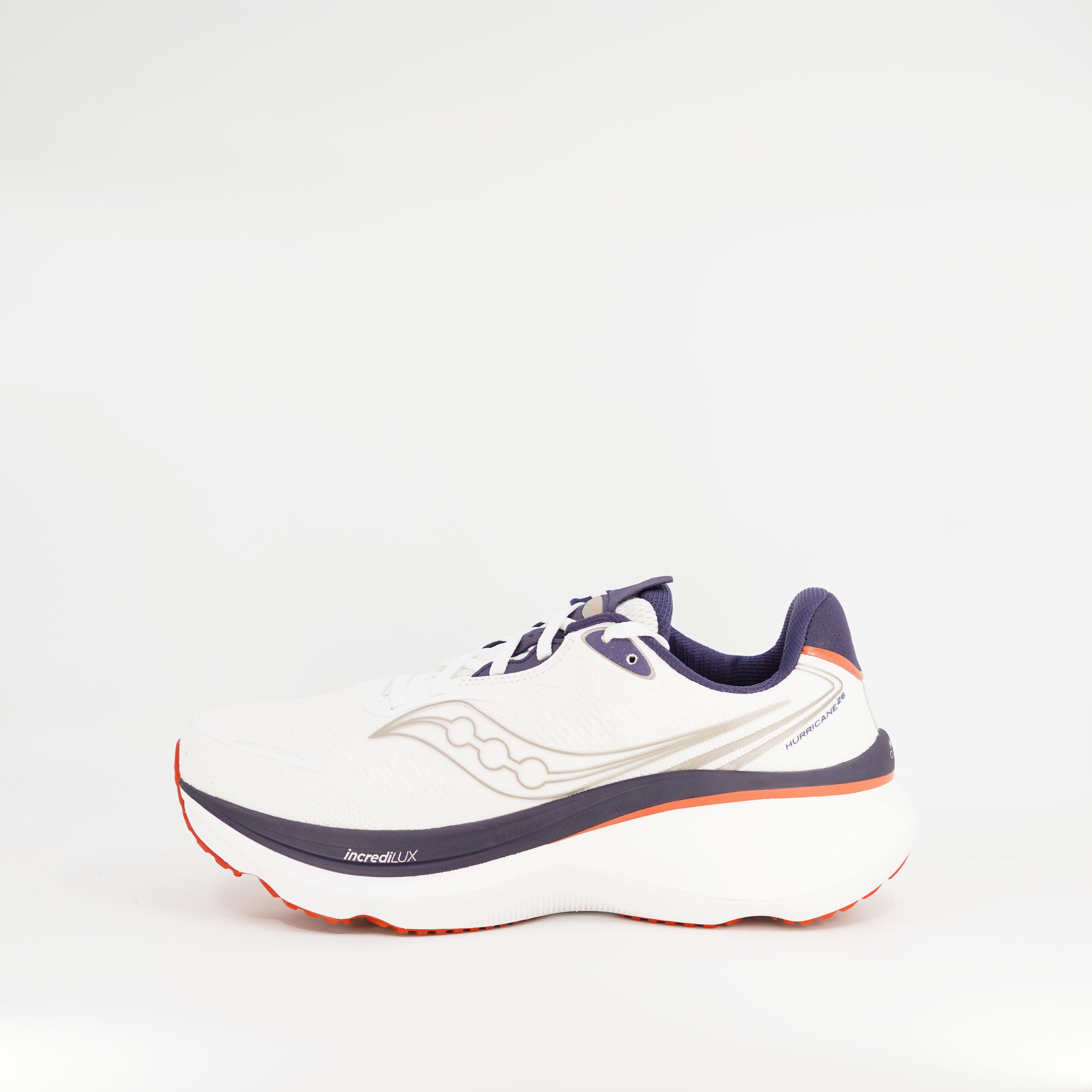 Saucony Hurricane 26 (D Standard) Mens White/Naval - Frontrunner Colombo