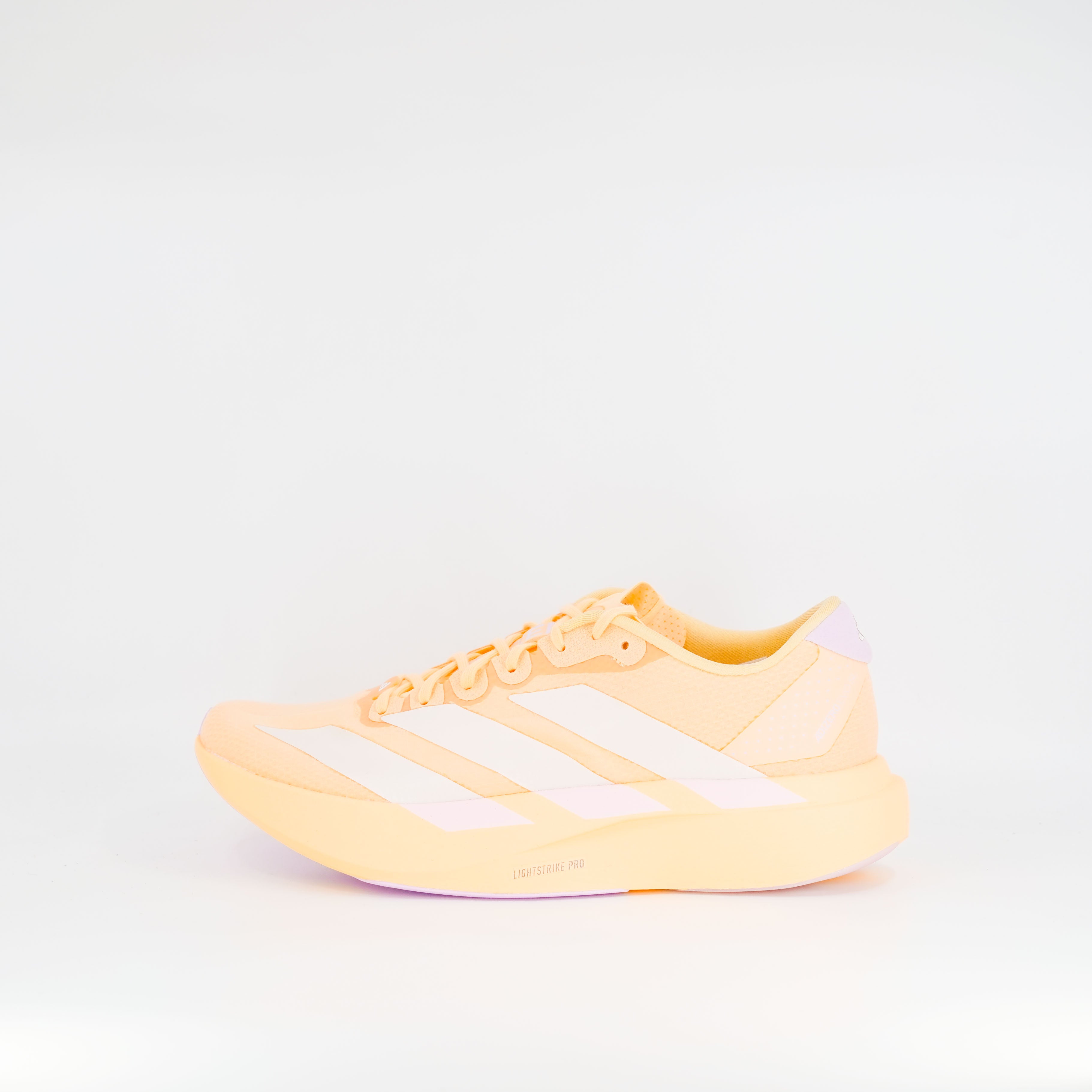 Adidas Adizero Evo SL (B Standard) Womens Ice Tangerine/Ice Gold Met/Bliss Lilac - Frontrunner Colombo