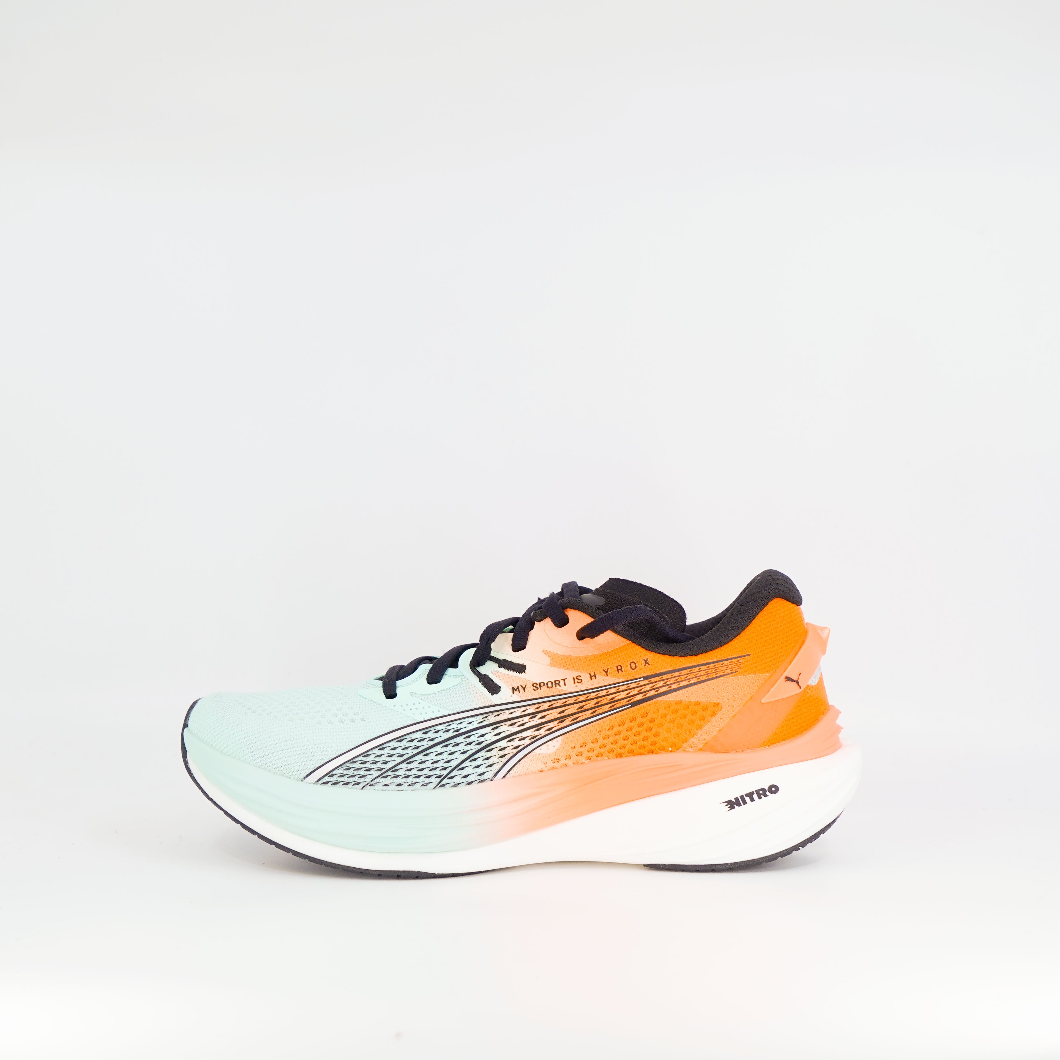 Puma Deviate Nitro 3 HYROX (B Standard) Womens Mint Melt/Glowing Red - Frontrunner Colombo