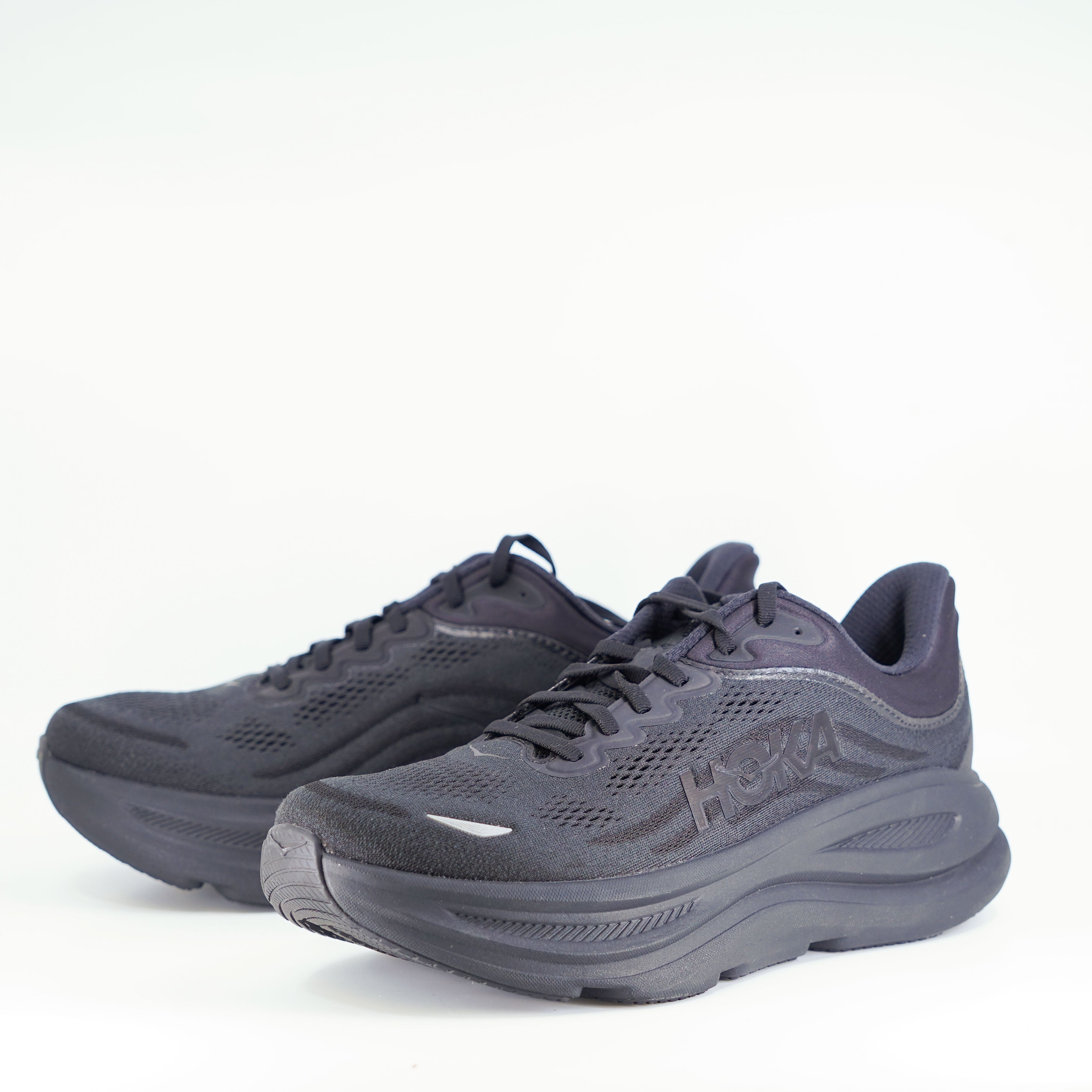 Hoka Bondi 9 (2E Wide) Mens Black/Black - Frontrunner Colombo