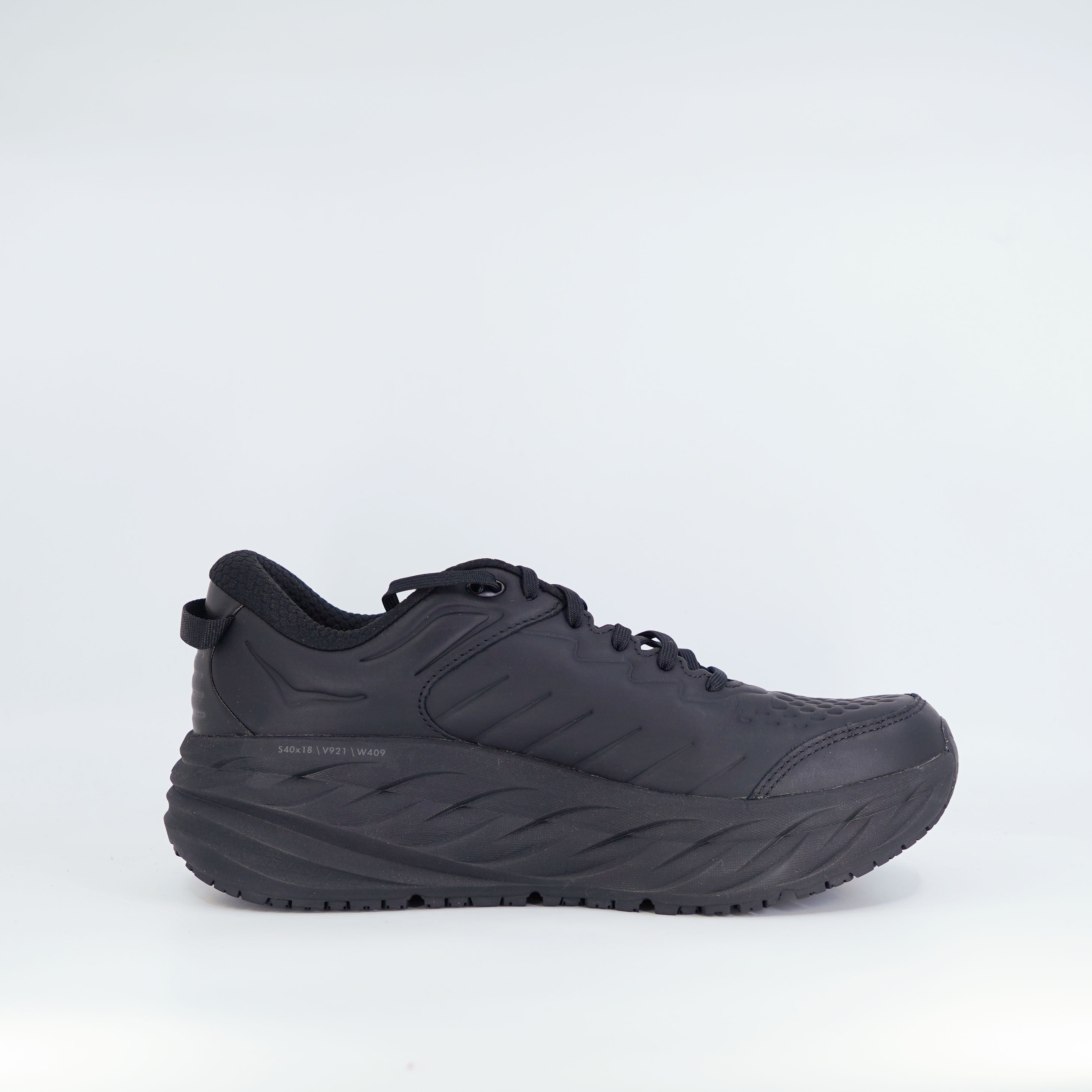 Hoka Bondi SR (D Wide) Womens Black/Black - Frontrunner Colombo