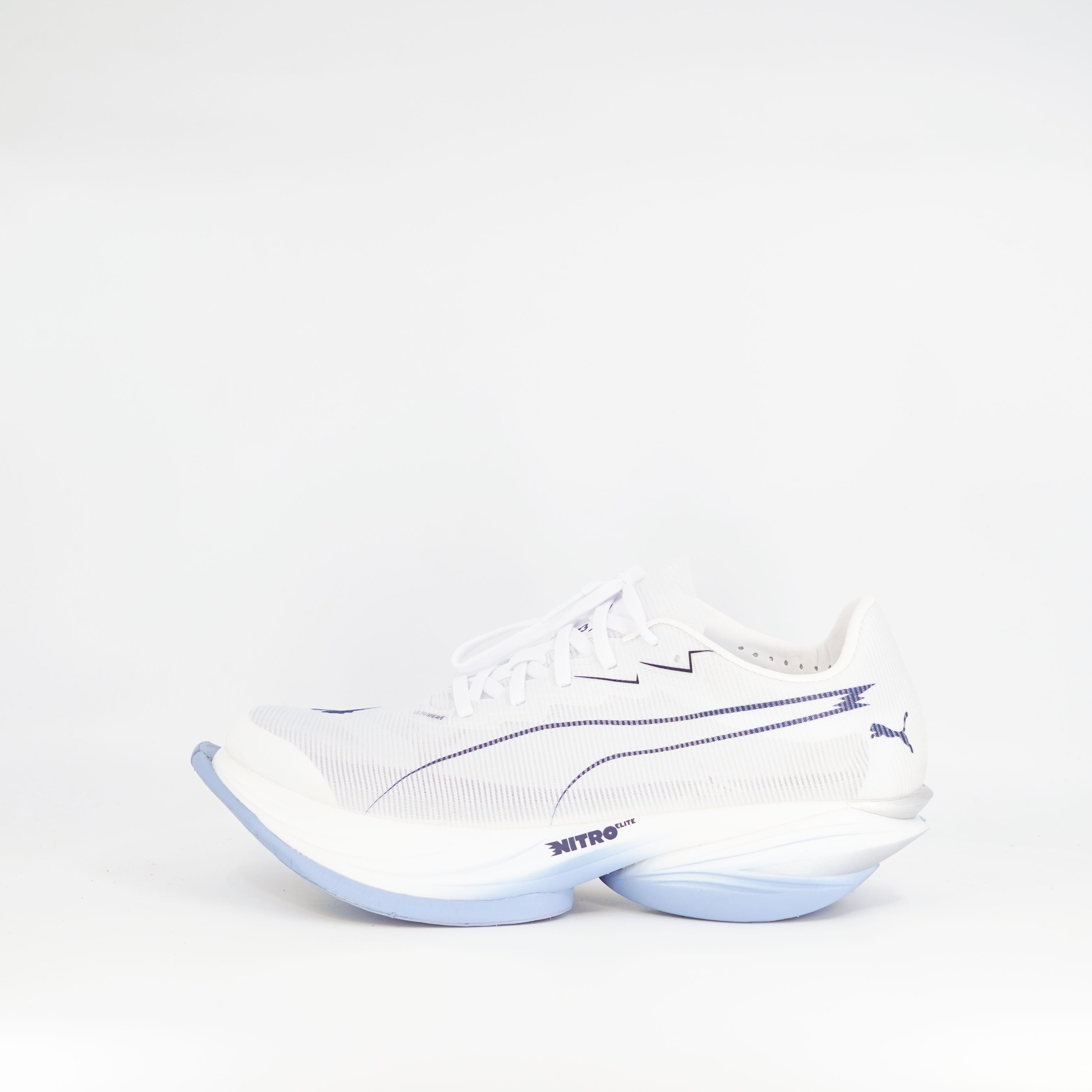 Puma Fast-R Nitro Elite 3 (D Standard) Mens White/Chambray Blue - Frontrunner Colombo