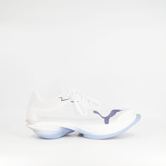Puma Fast-R Nitro Elite 3 (D Standard) Mens White/Chambray Blue - Frontrunner Colombo