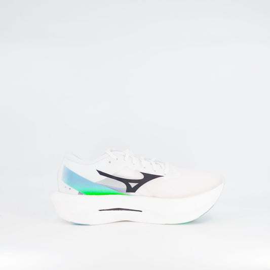 Mizuno Hyperwarp Pure 2 (D Standard) Unisex White/Black/Lime Burst - Frontrunner Colombo