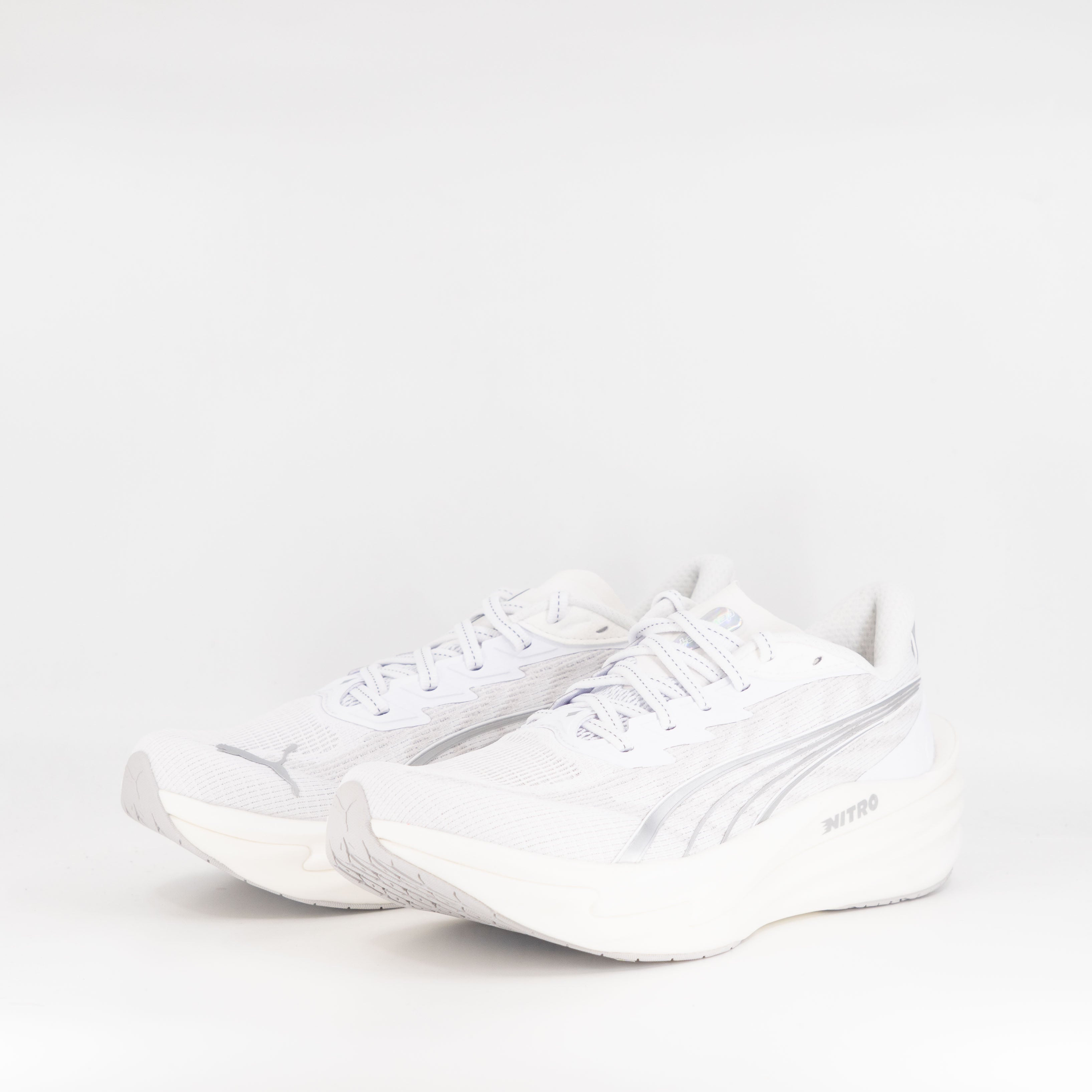 Puma Deviate Nitro 4 (B Standard) Womens Puma White/Feather Grey - Frontrunner Colombo
