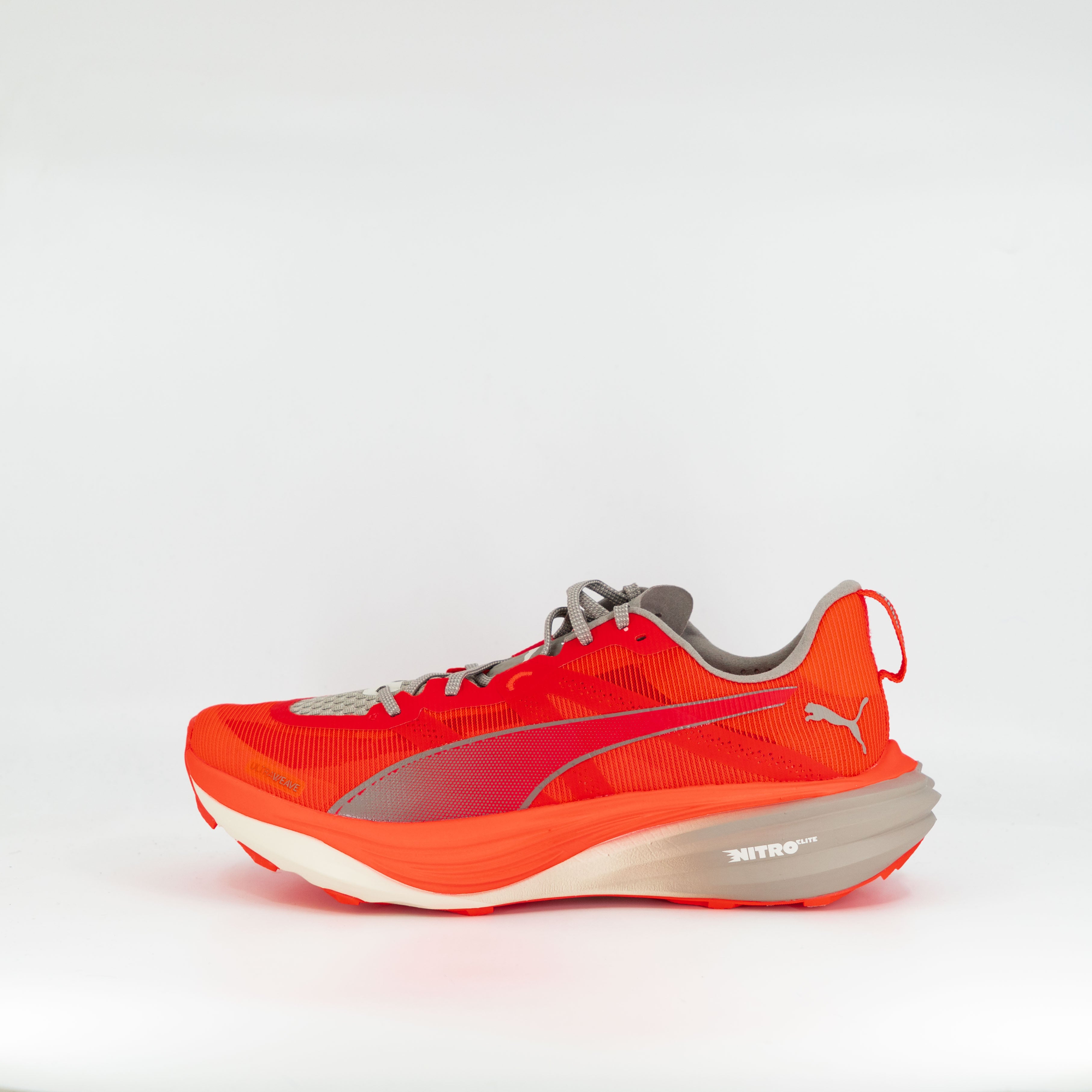 Puma Deviate Nitro Elite Trail (D Standard) Mens Ultra Red/Mouse Grey