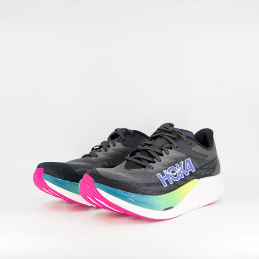 Hoka Rocket X 3 (D Width) Unisex Black/Neon Nebula - Frontrunner Colombo