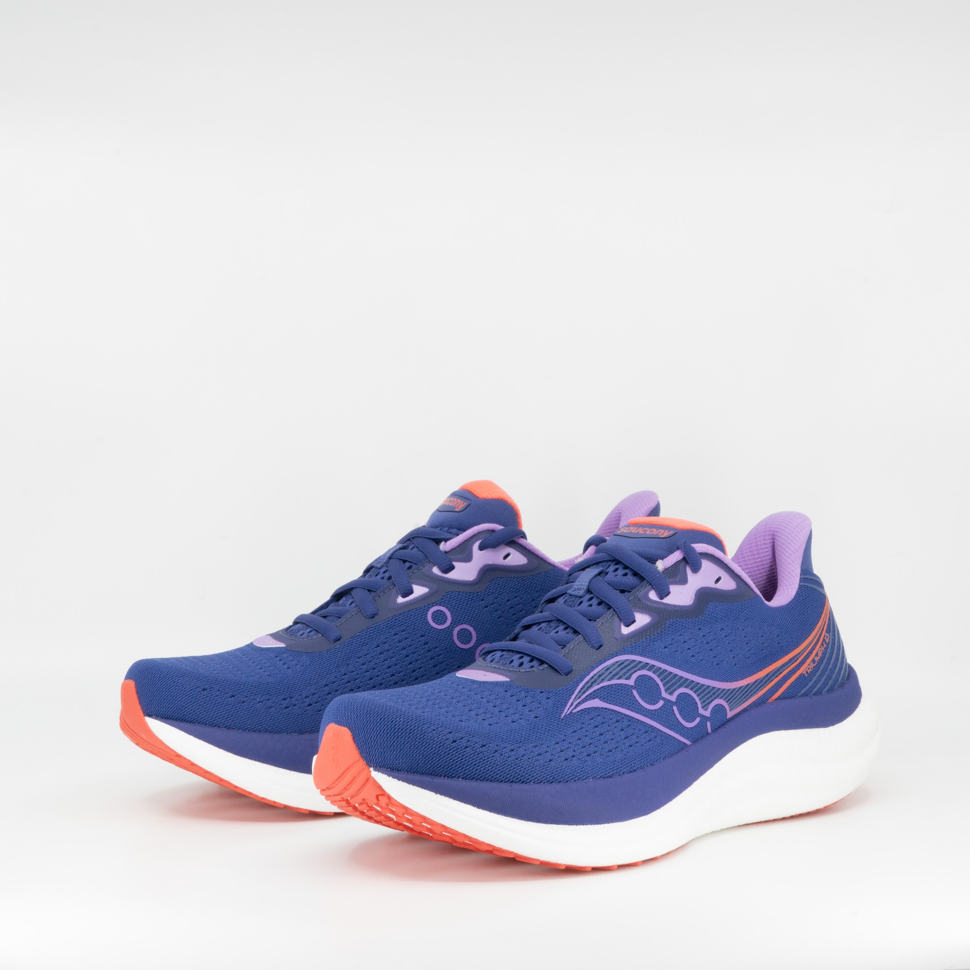 Saucony Triumph 23 (B Standard) Marine/Coral Womens - Frontrunner Colombo